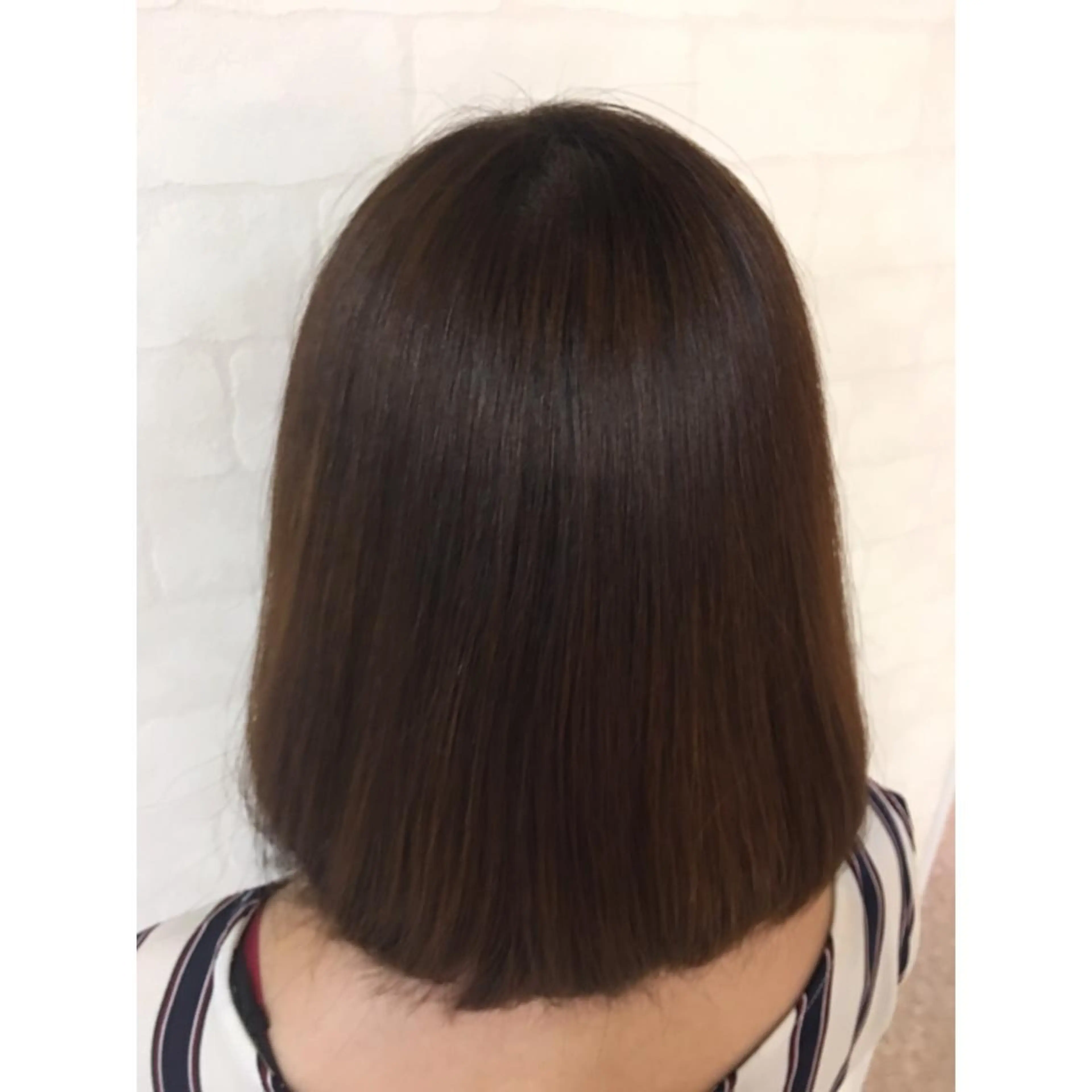 ミディアム パーマ 縮毛矯正 Agu  hair rupia 金沢店所属・金沢美容室/ 艶髪/夜営業/JINのヘアスタイル