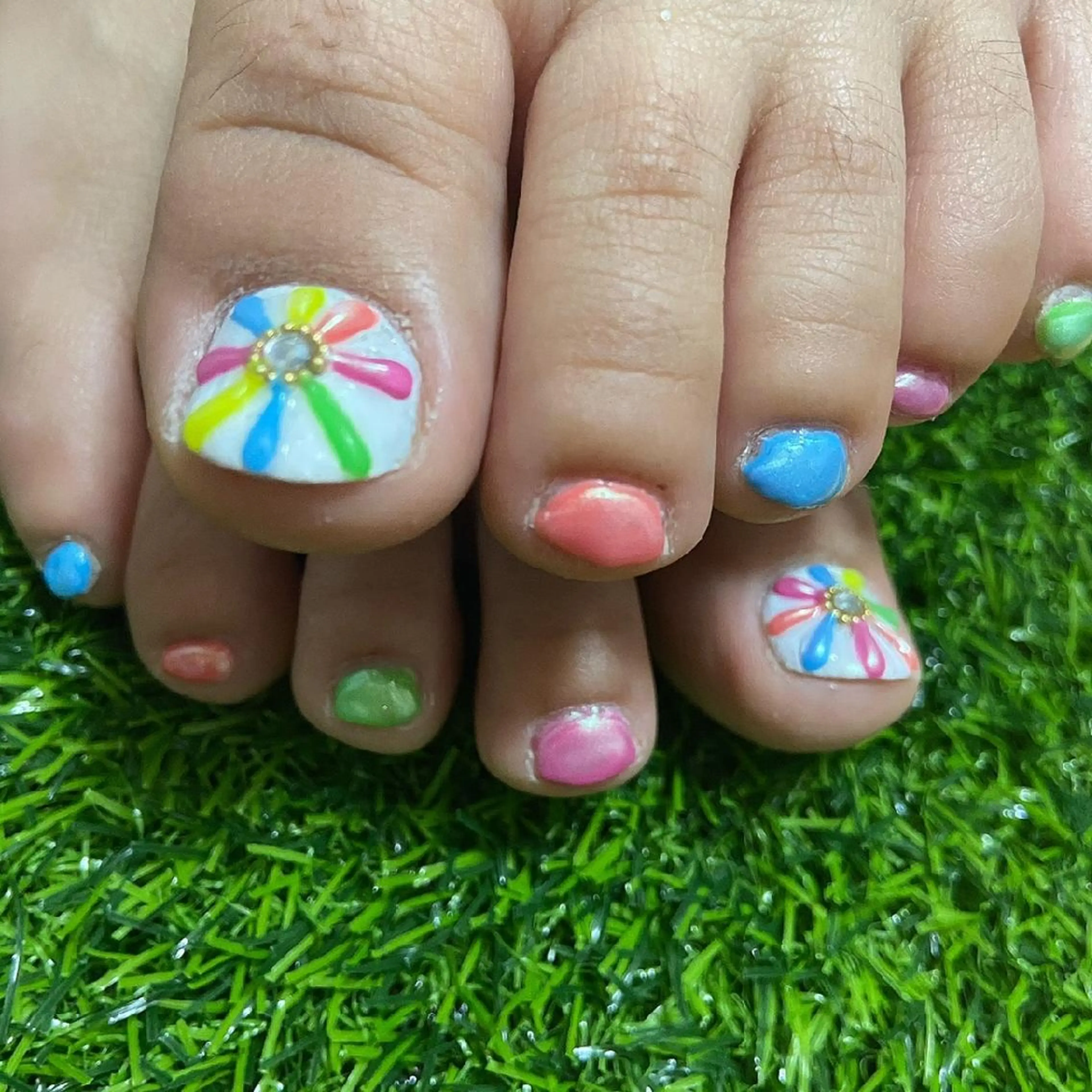 ネイル フットネイル フットネイル Nailsalon WAO!!!のネイルデザイン