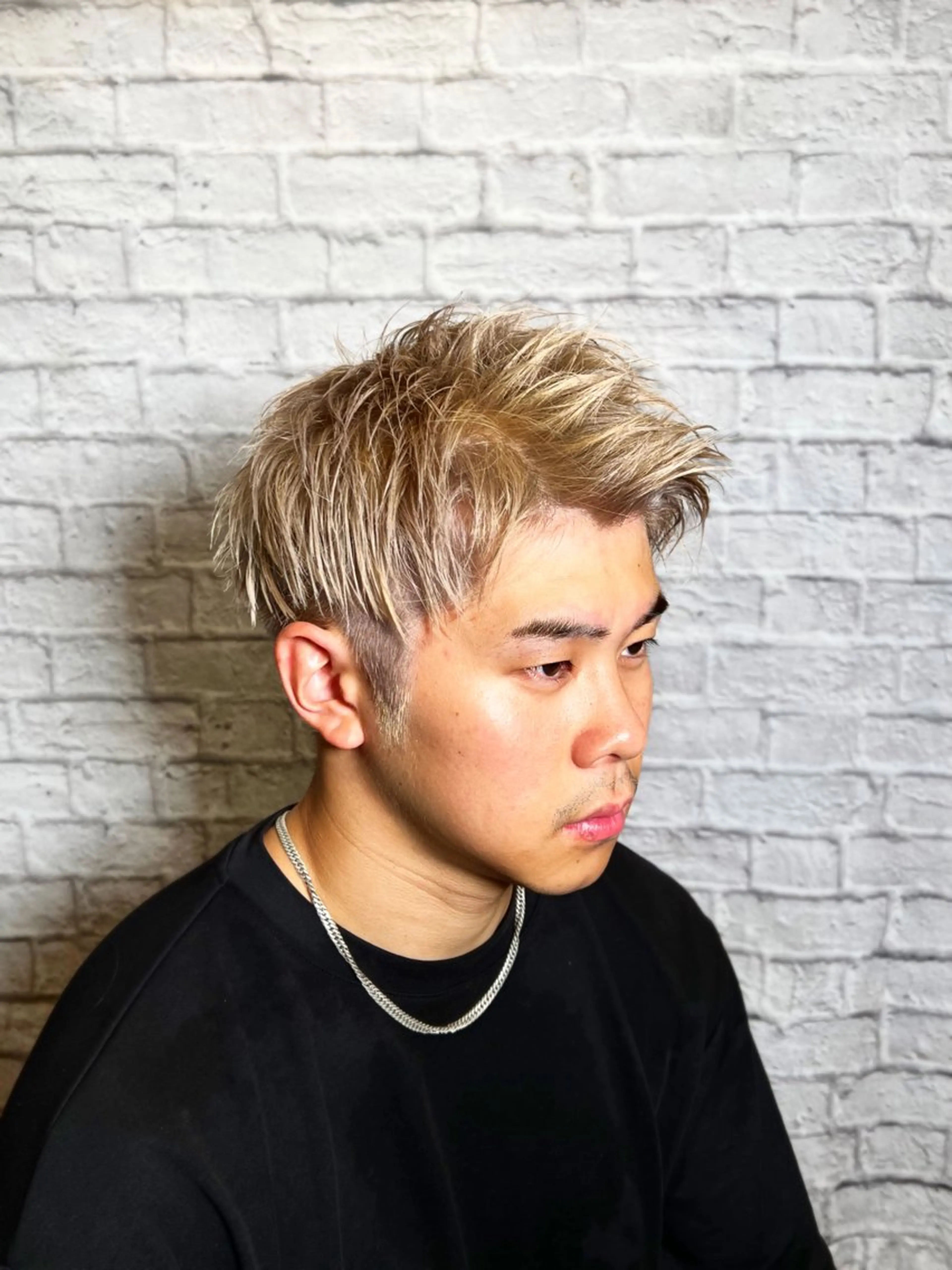 ショート カラー パーマ ヘアアレンジ メンズ カット ヘアカラー メンズカット/パーマ 山崎航平💈のヘアスタイル