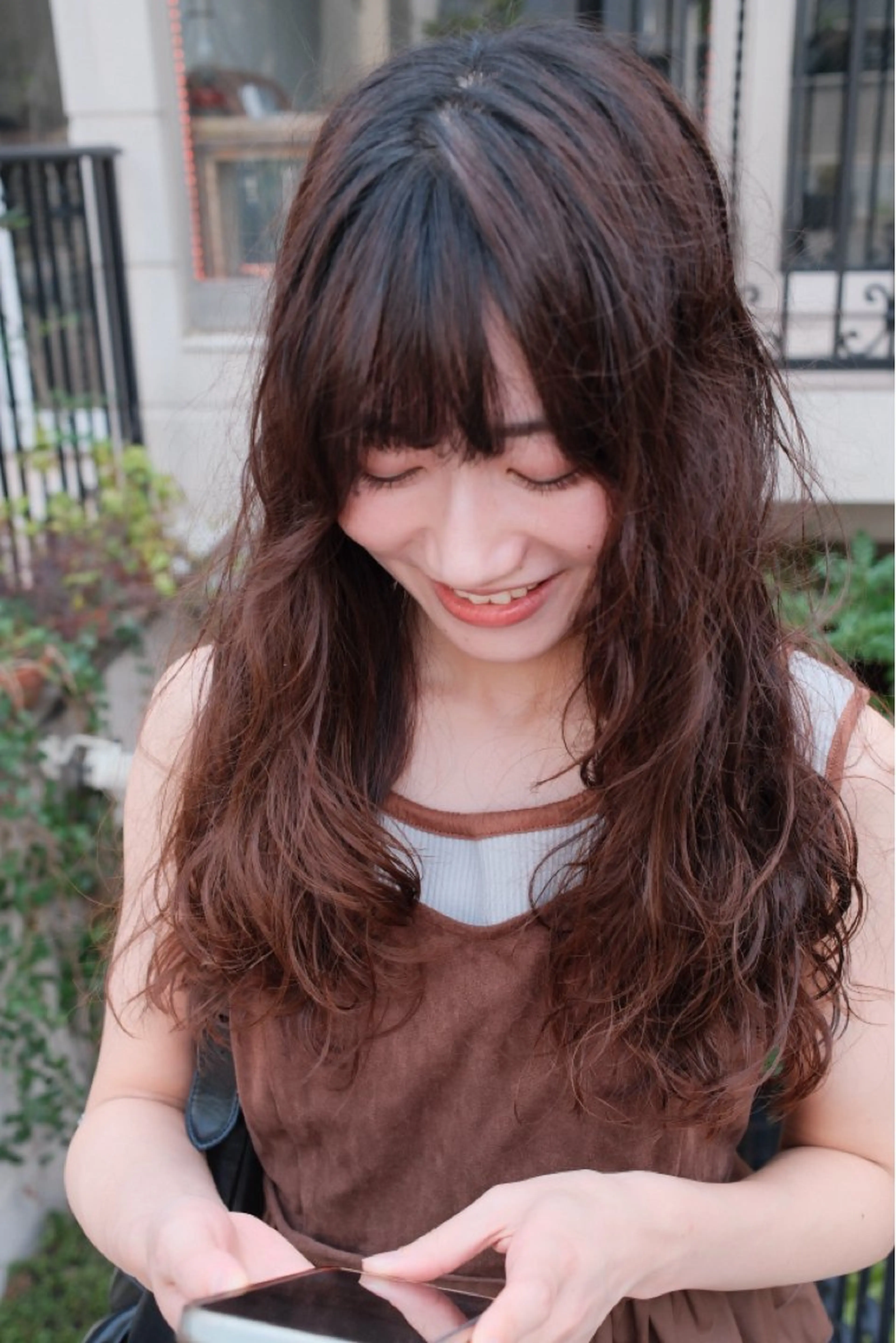 ロング カラー パーマ ブリーチ ボブ トリートメント ウルフカット デジタルパーマ カット パーマ 【お洒落パーマ】 Elme　肥塚康汰郎のヘアスタイル