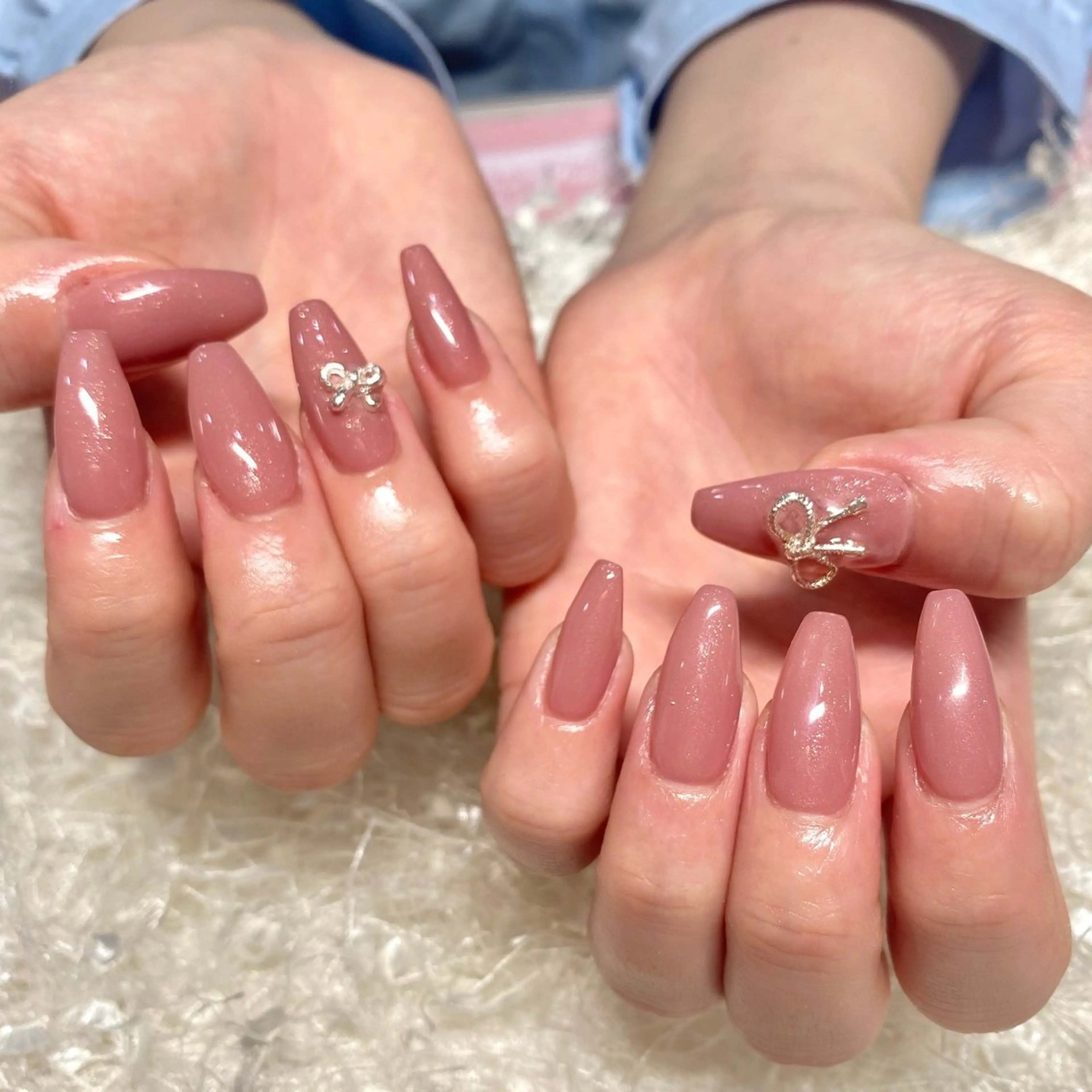 ネイル 長さ出し フレンチネイル ジェルネイル グラデーション 韓国ネイル ハンドネイル Nail&eye Belire 新宿のネイルデザイン