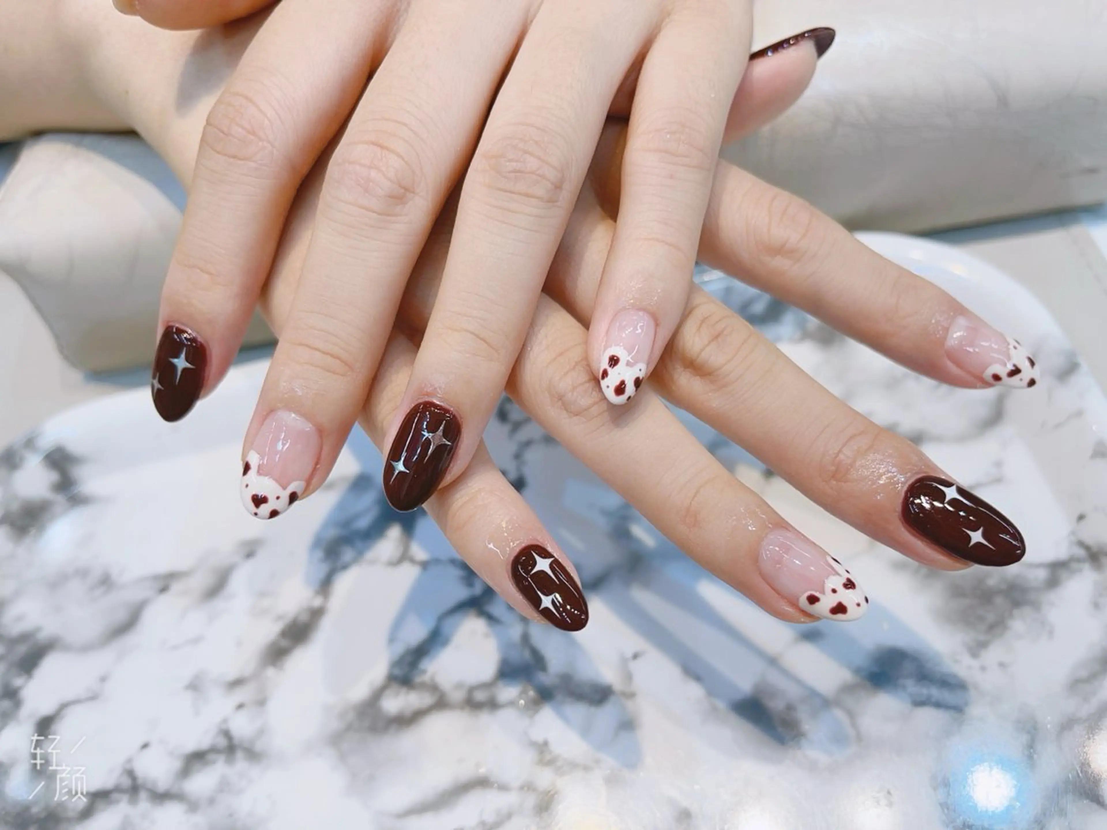 ネイル アートネイル チークネイル 長さ出し フットネイル ジェルネイル ラッキーネイルサロン西川口東口店所属・山田 由奈のネイルデザイン