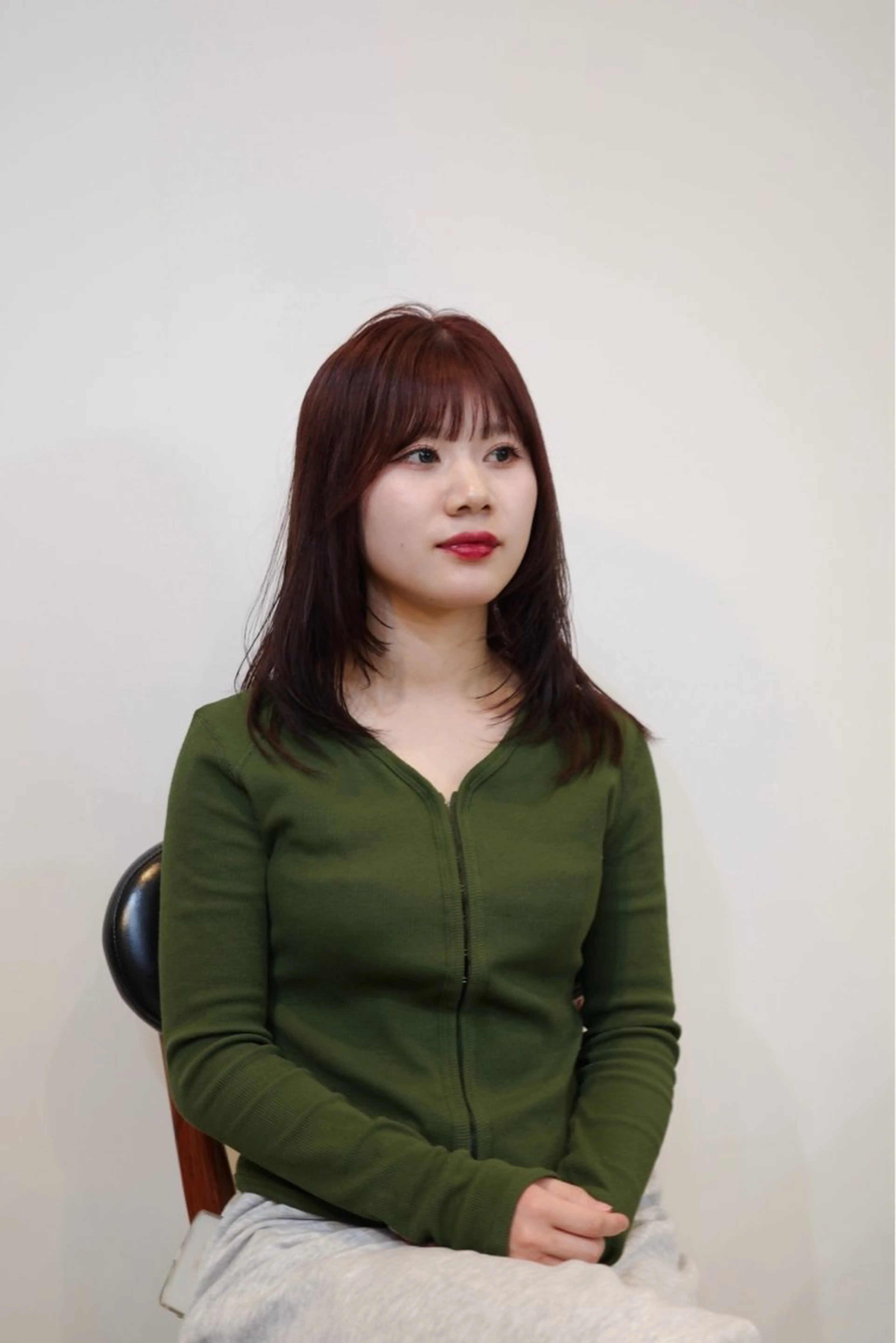 ロング ヘアカラー トリートメント 出島 凜平のヘアスタイル