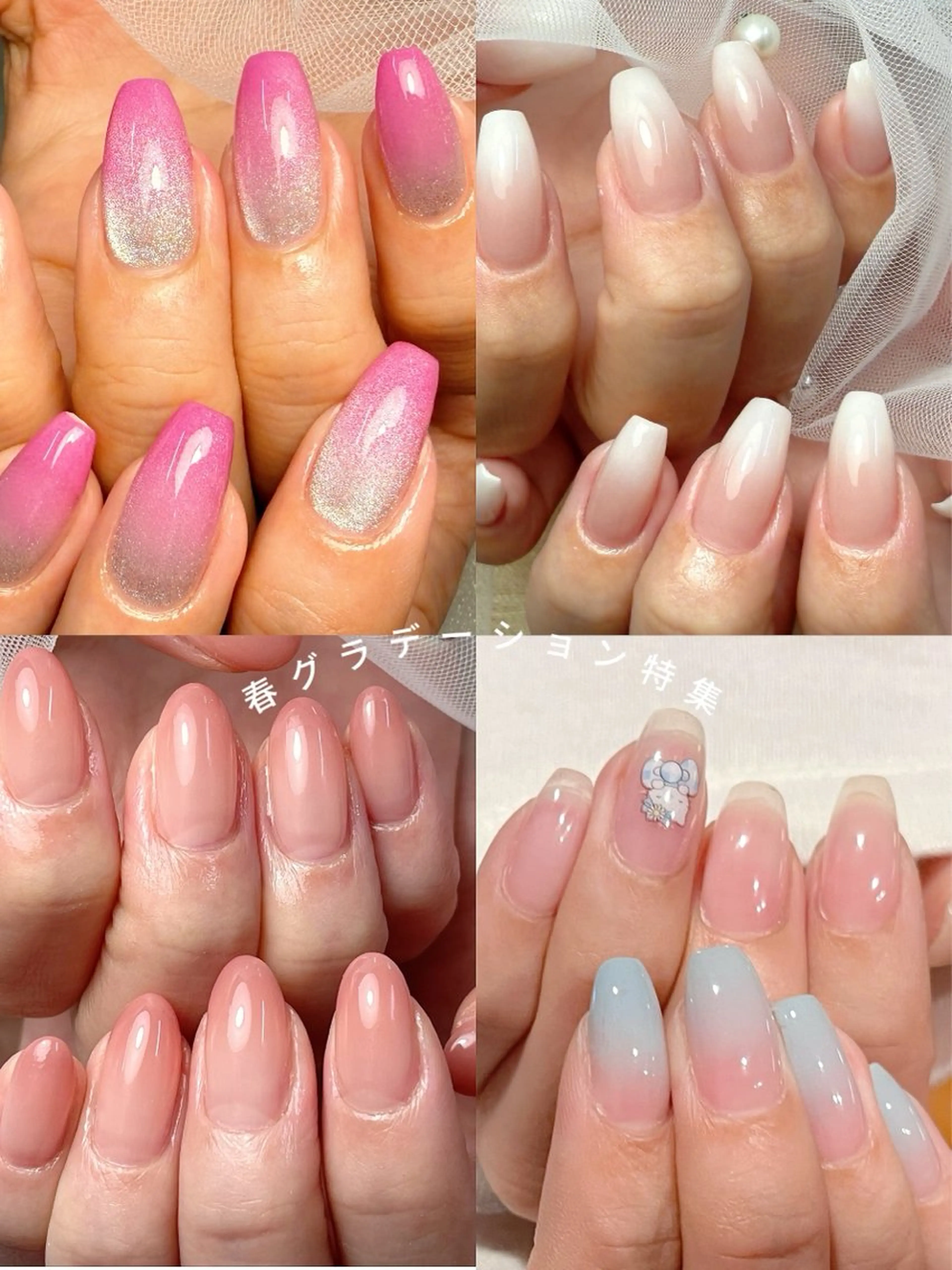 カラー グラデーションカラー ハンドネイル ハンドケア ToliyDeliy Nail Salonのネイルデザイン