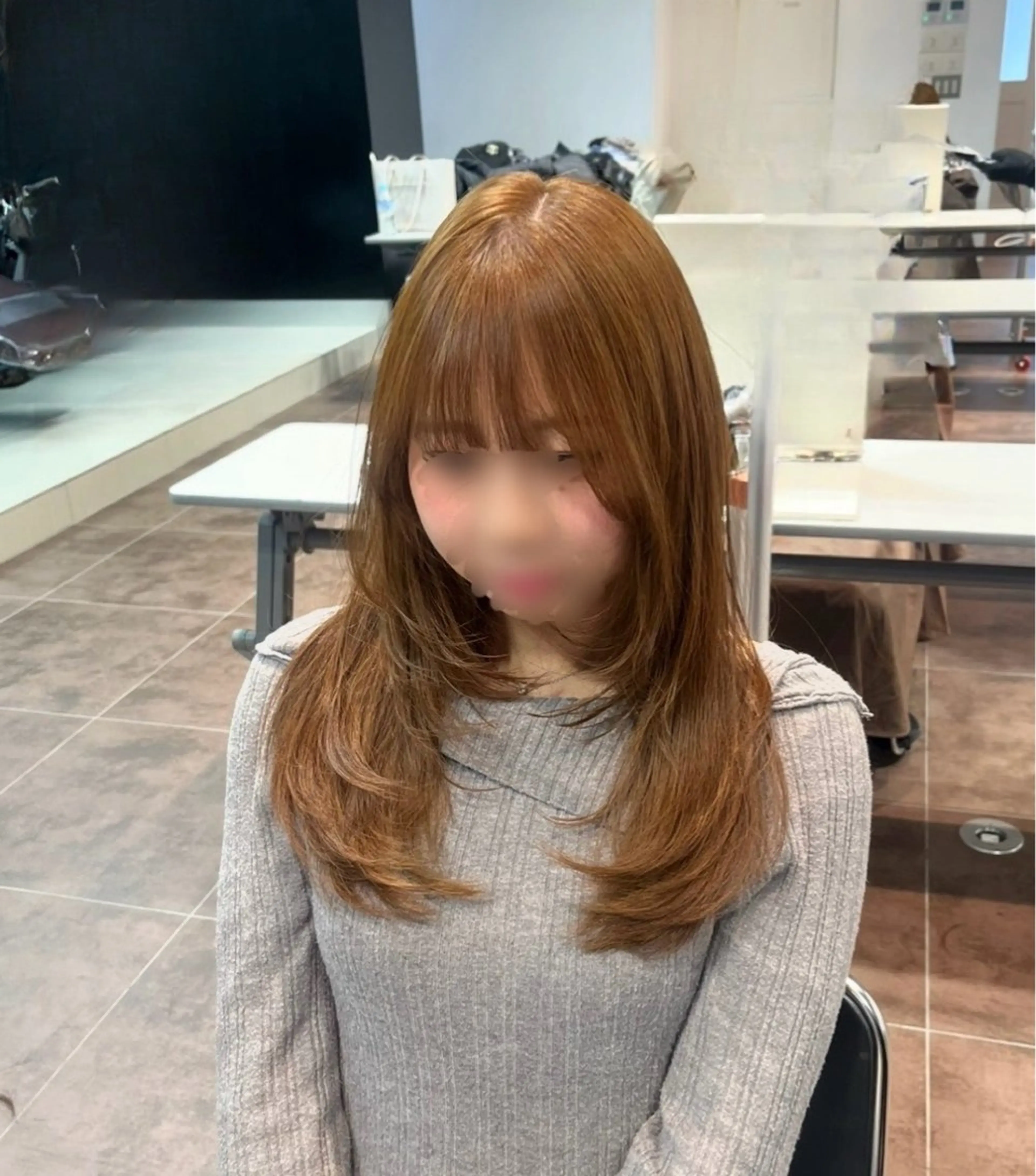 セミロング カラー mit新宿所属・mit bytree MISAKI🎀のヘアスタイル