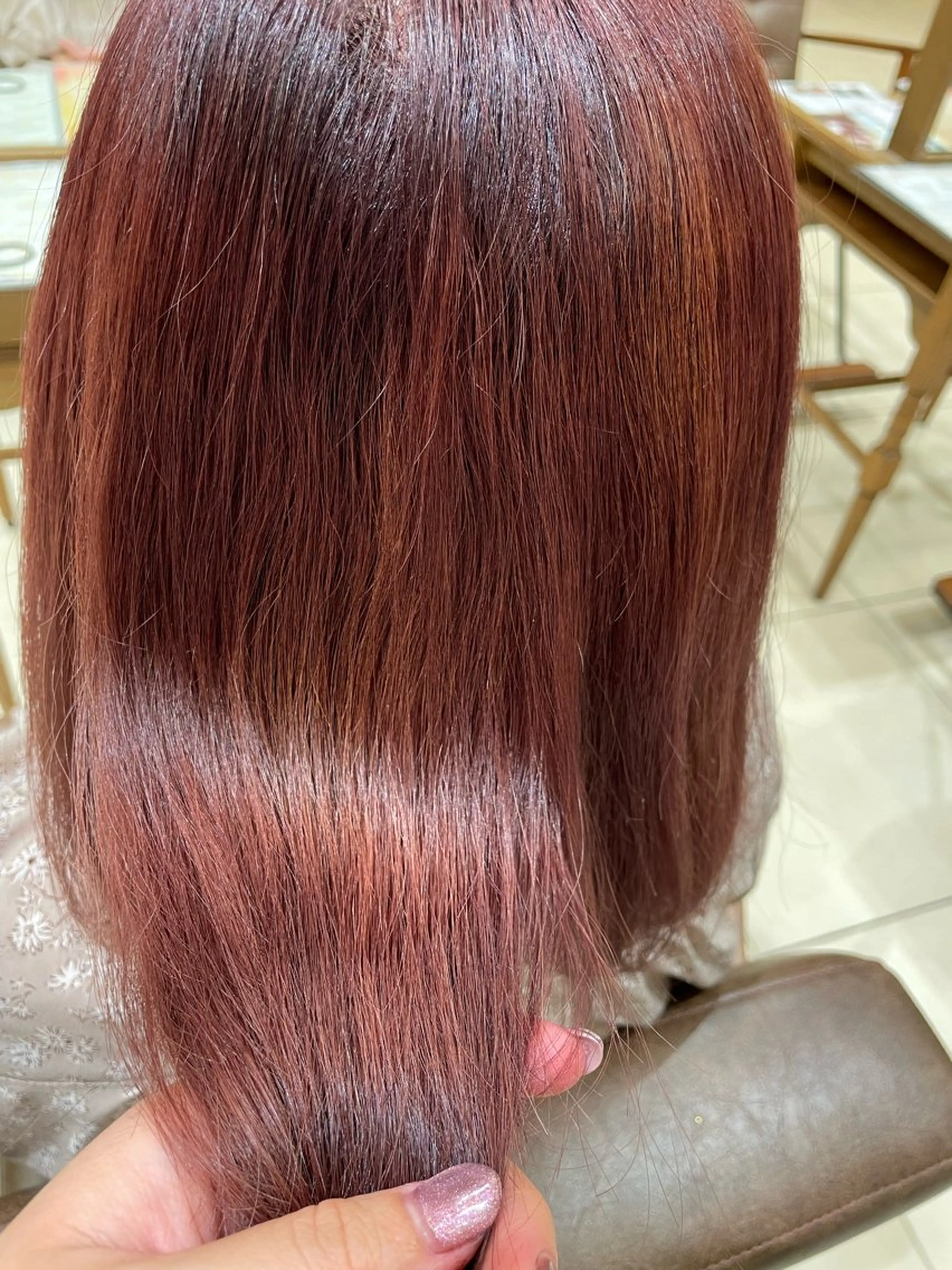 ミディアム カラー ブリーチ ヘアカラー ハイトーン/寒色系 カラー/Risa🌿のヘアスタイル