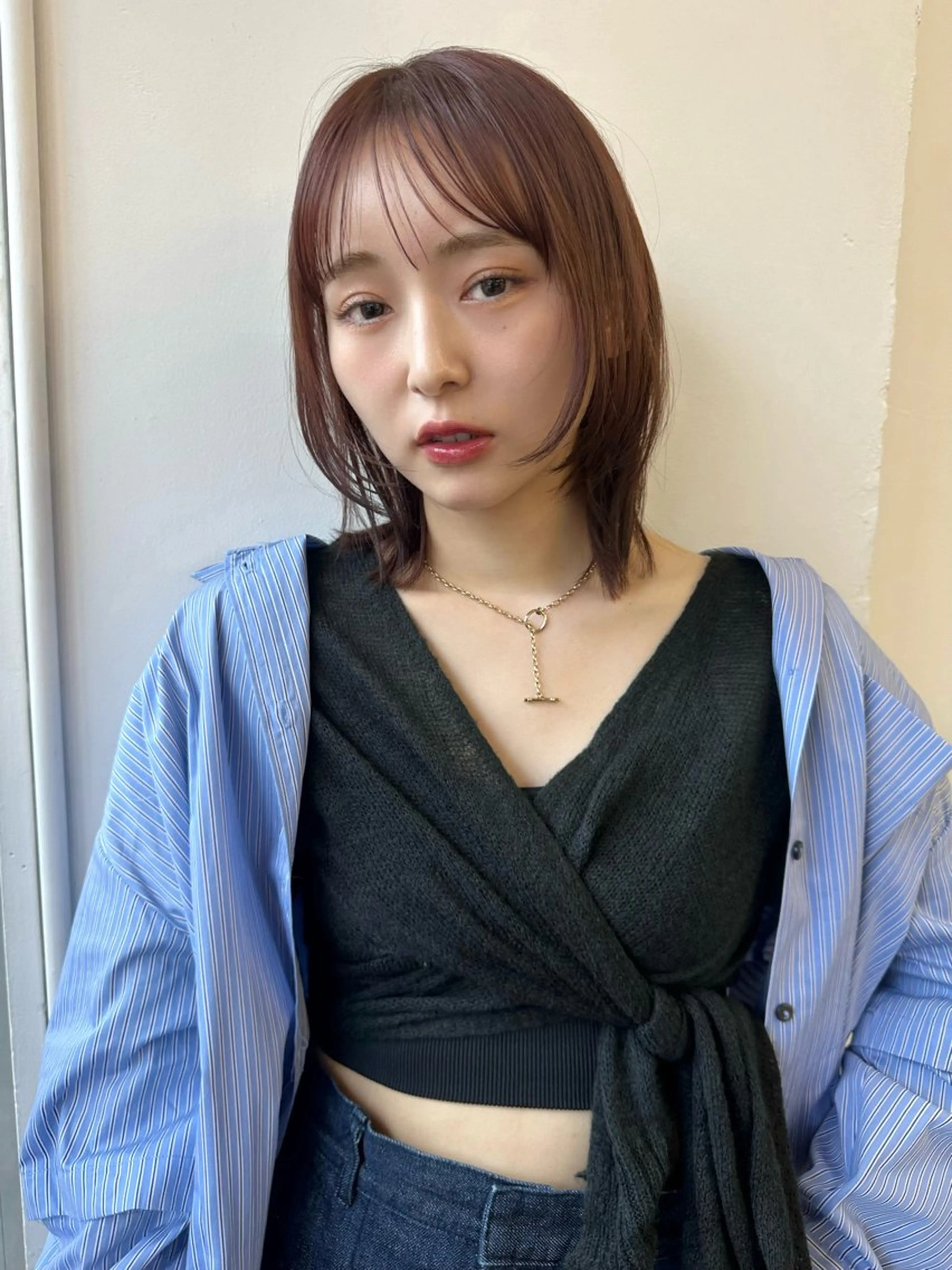 ミディアム カラー 🪭risa 暖色/レイヤー🪭のヘアスタイル