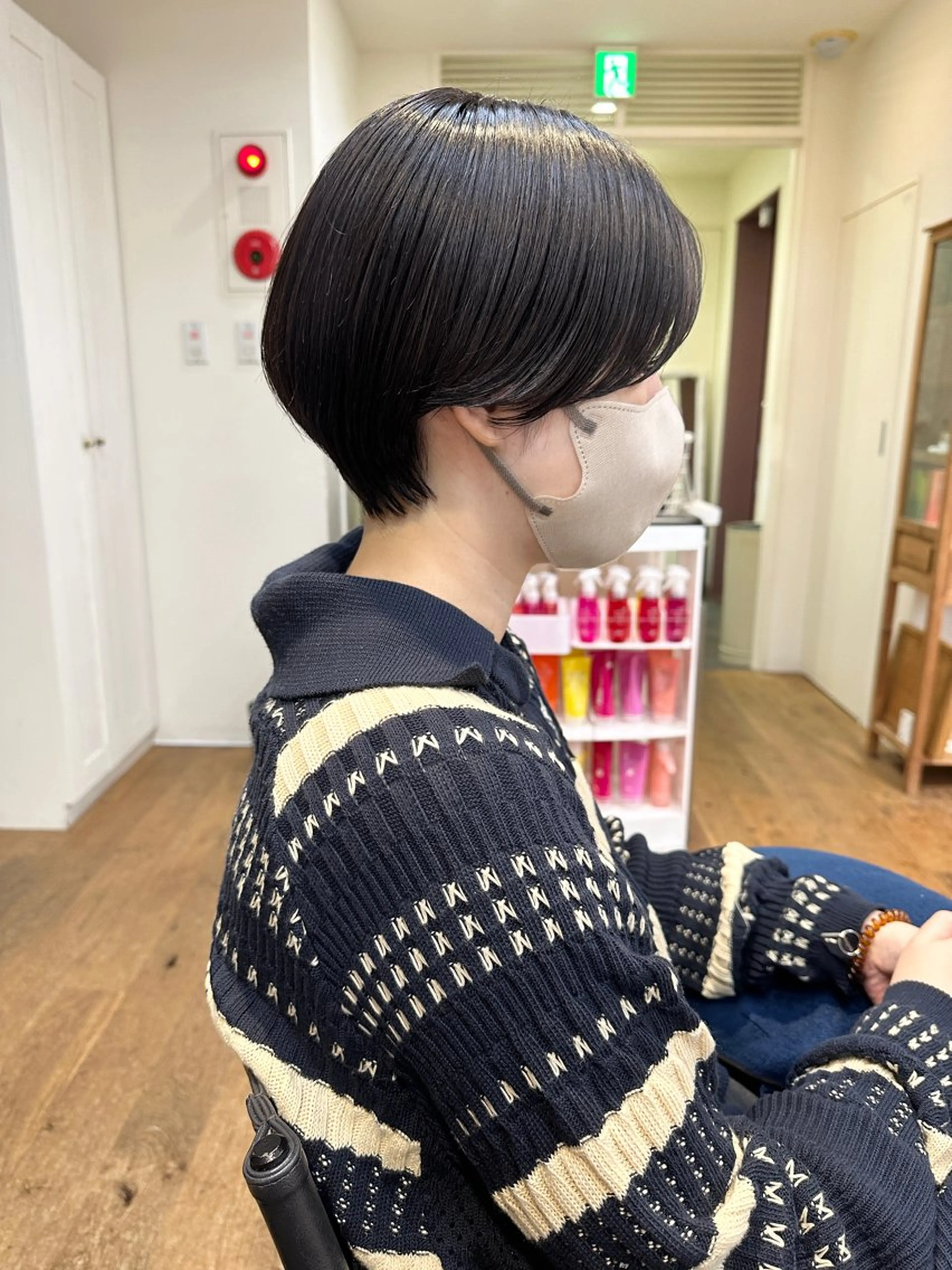 ショート ショート ボブ 梅田 木戸健人のヘアスタイル