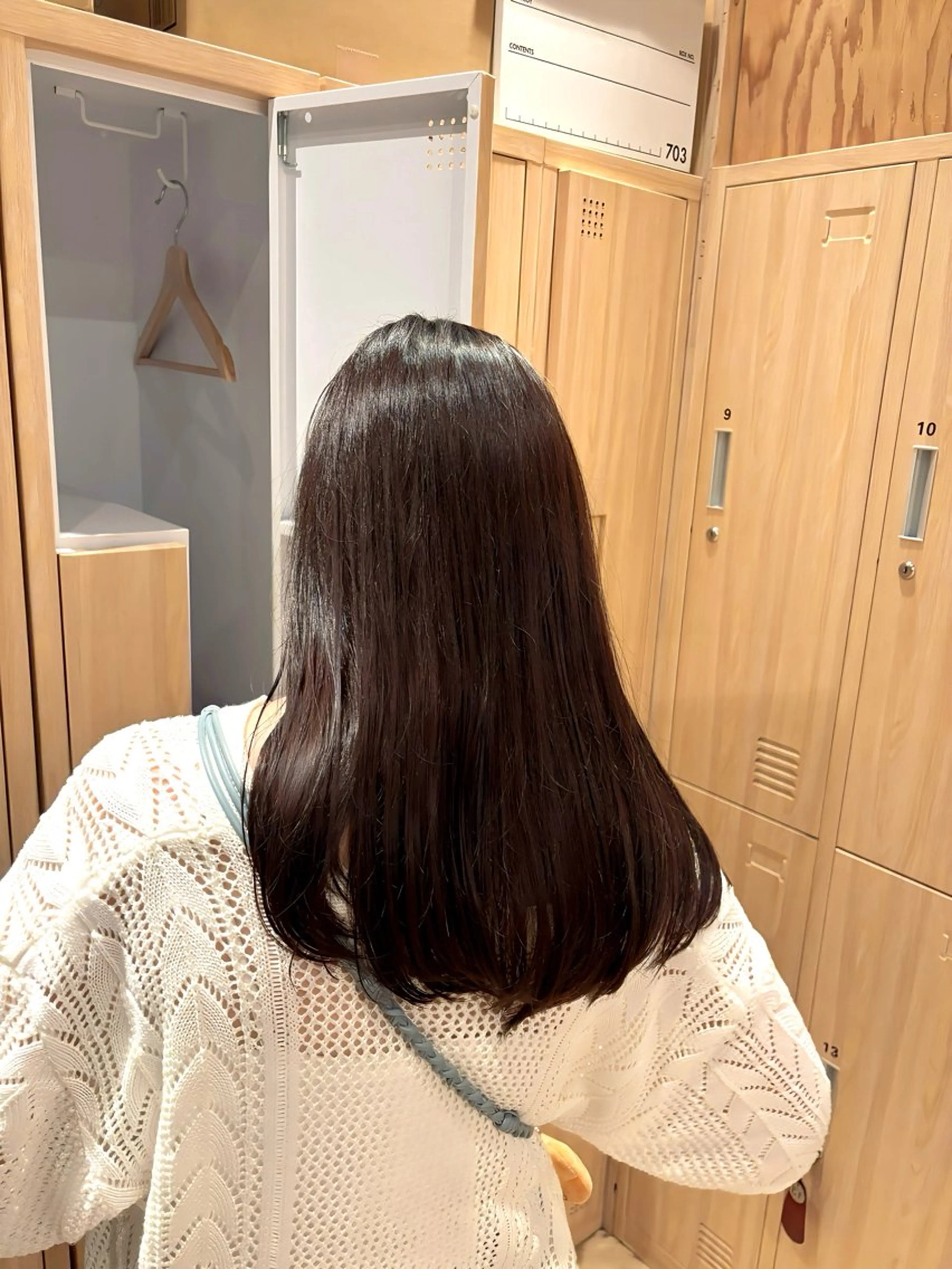 セミロング ヘアカラー トリートメント 透明感カラー🤎/ ツヤカラー/さくらのヘアスタイル