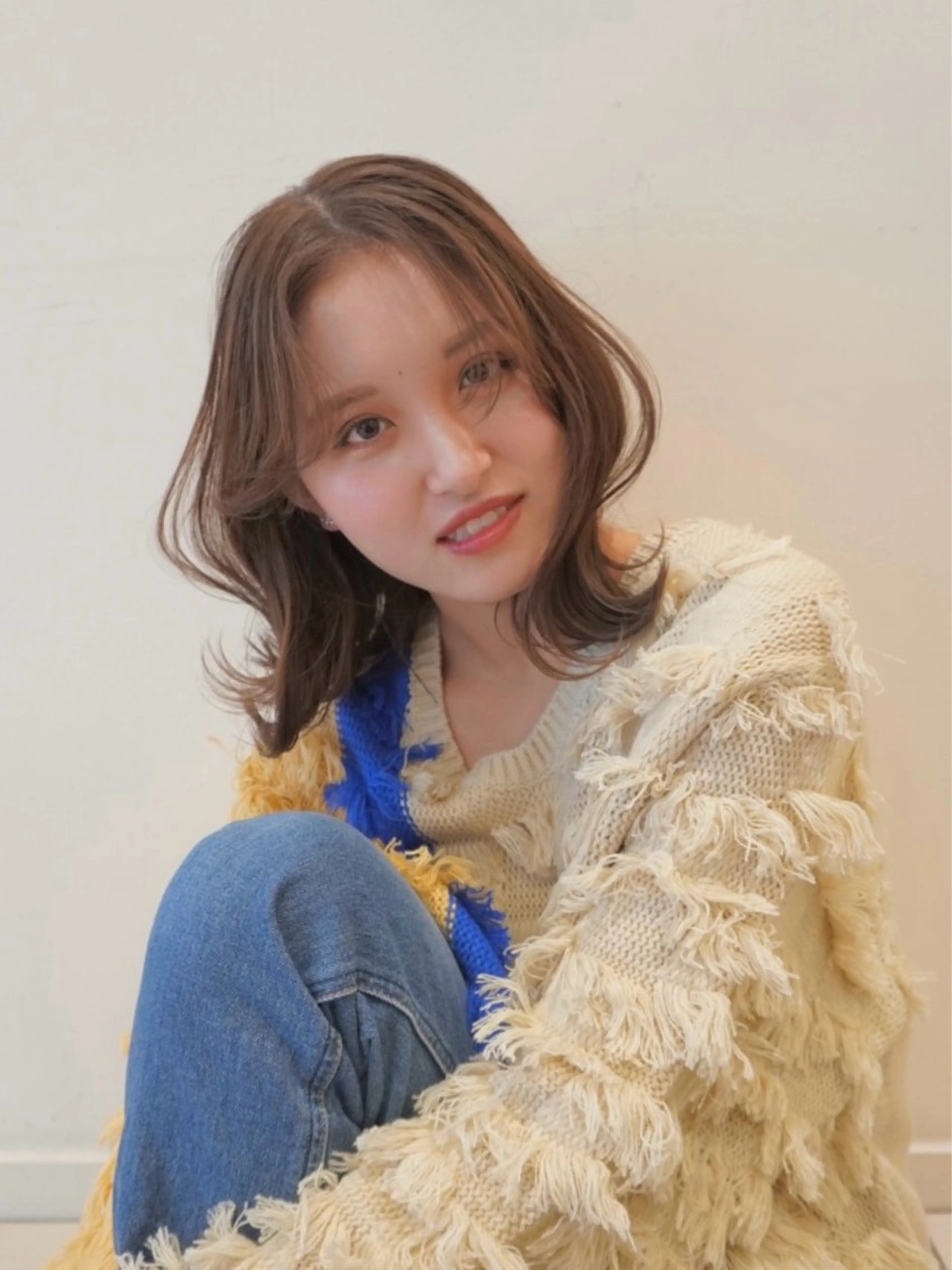 ミディアム カラー ヘアカラー トリートメント 🧸艶髪/艶カラー /KANA🕊のヘアスタイル