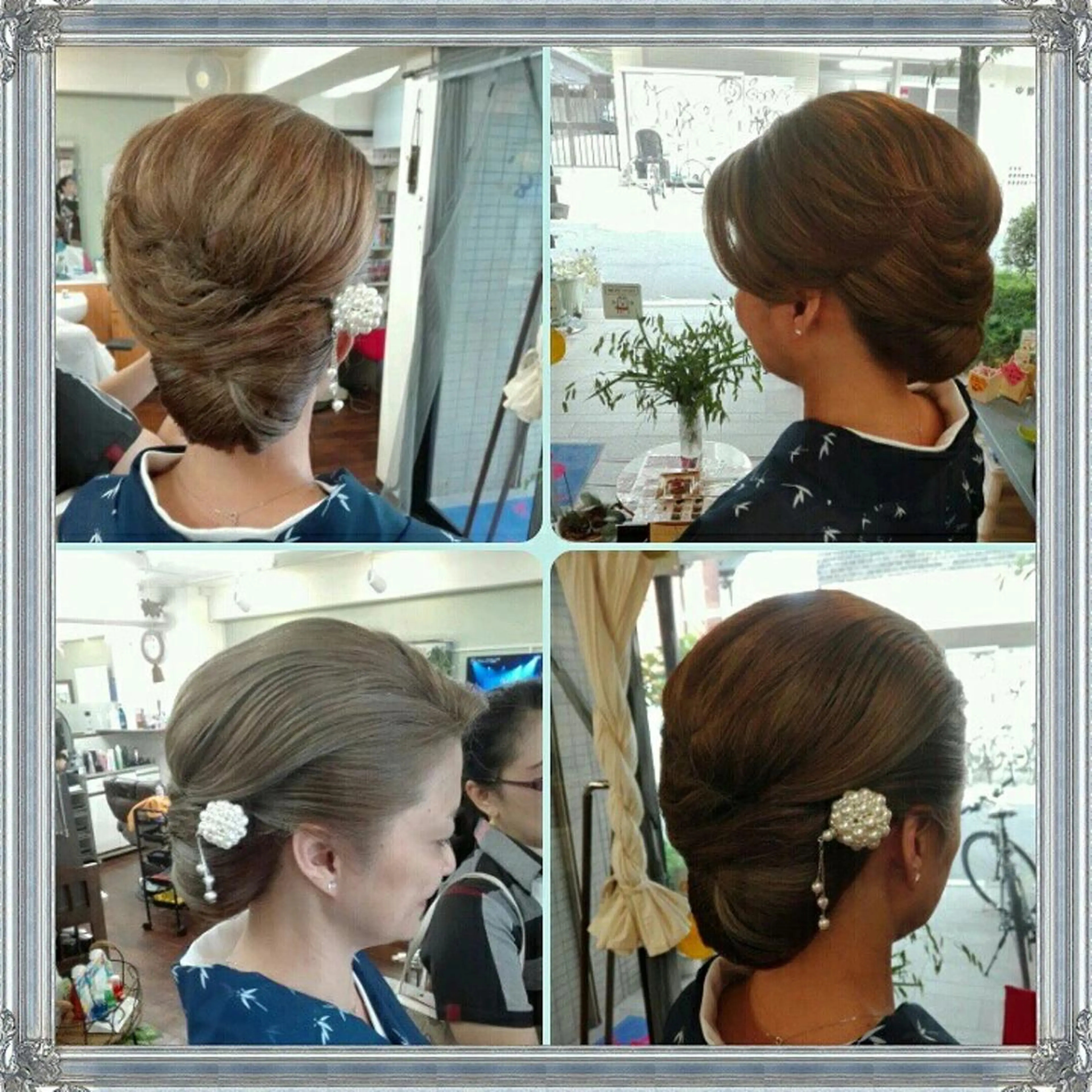 ヘアアレンジ お団子ヘア 浴衣 scamp ★のヘアスタイル