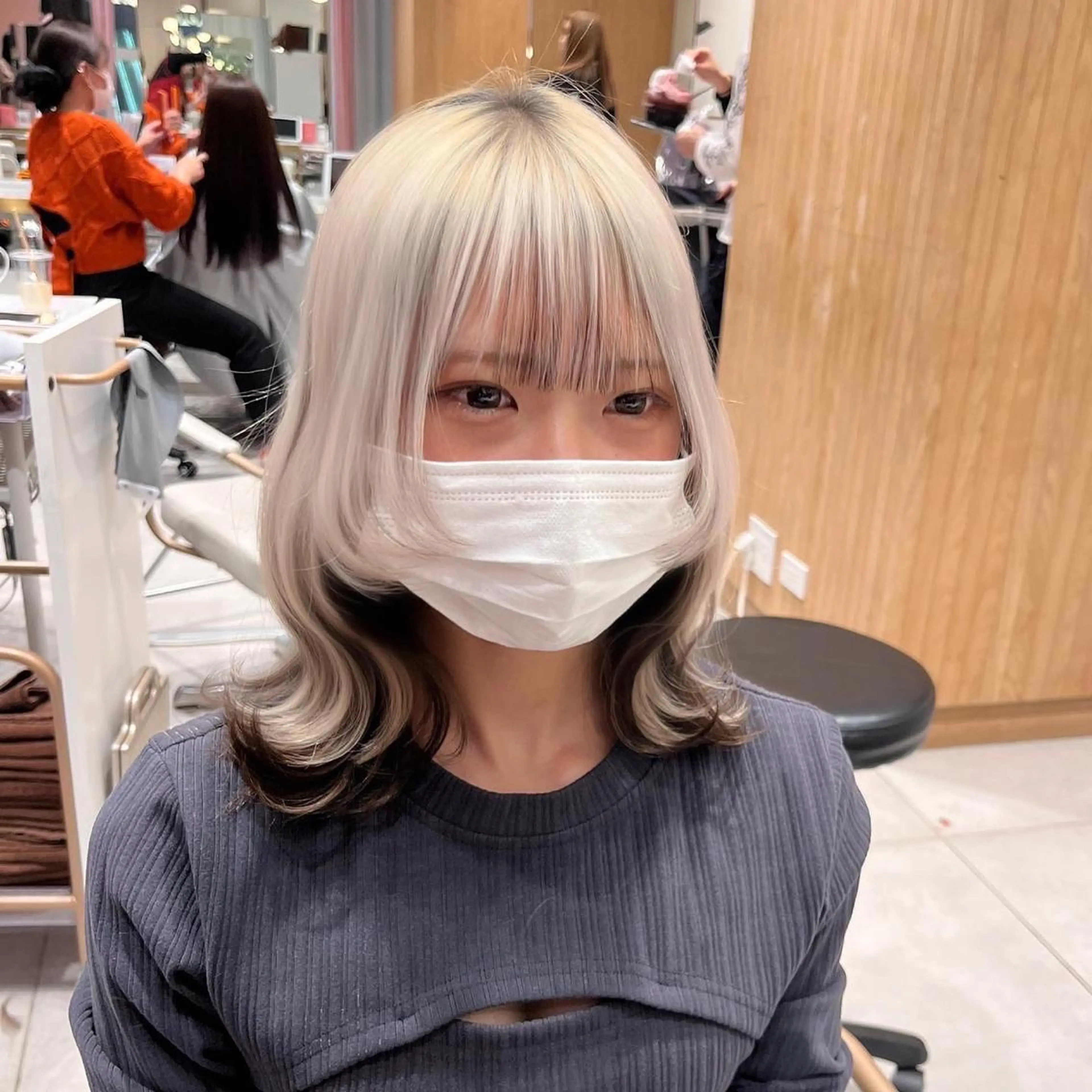 ミディアム 赤羽今日子/レイヤー /盛れる顔まわりのヘアスタイル