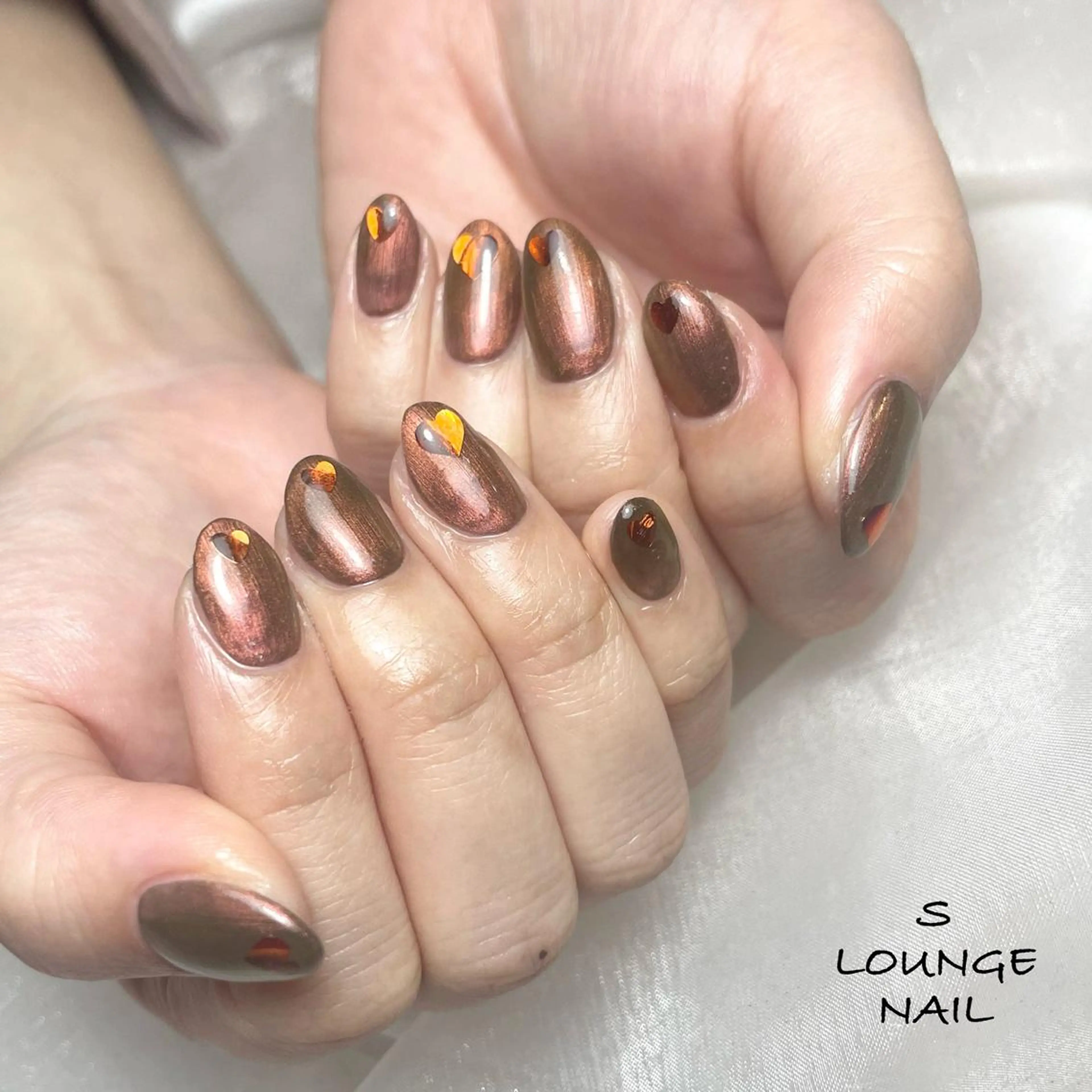 ネイル ハート ハンドネイル フットネイル S LOUNGE NAIL所属・パーツたくさん🍓 SUMIのネイルデザイン