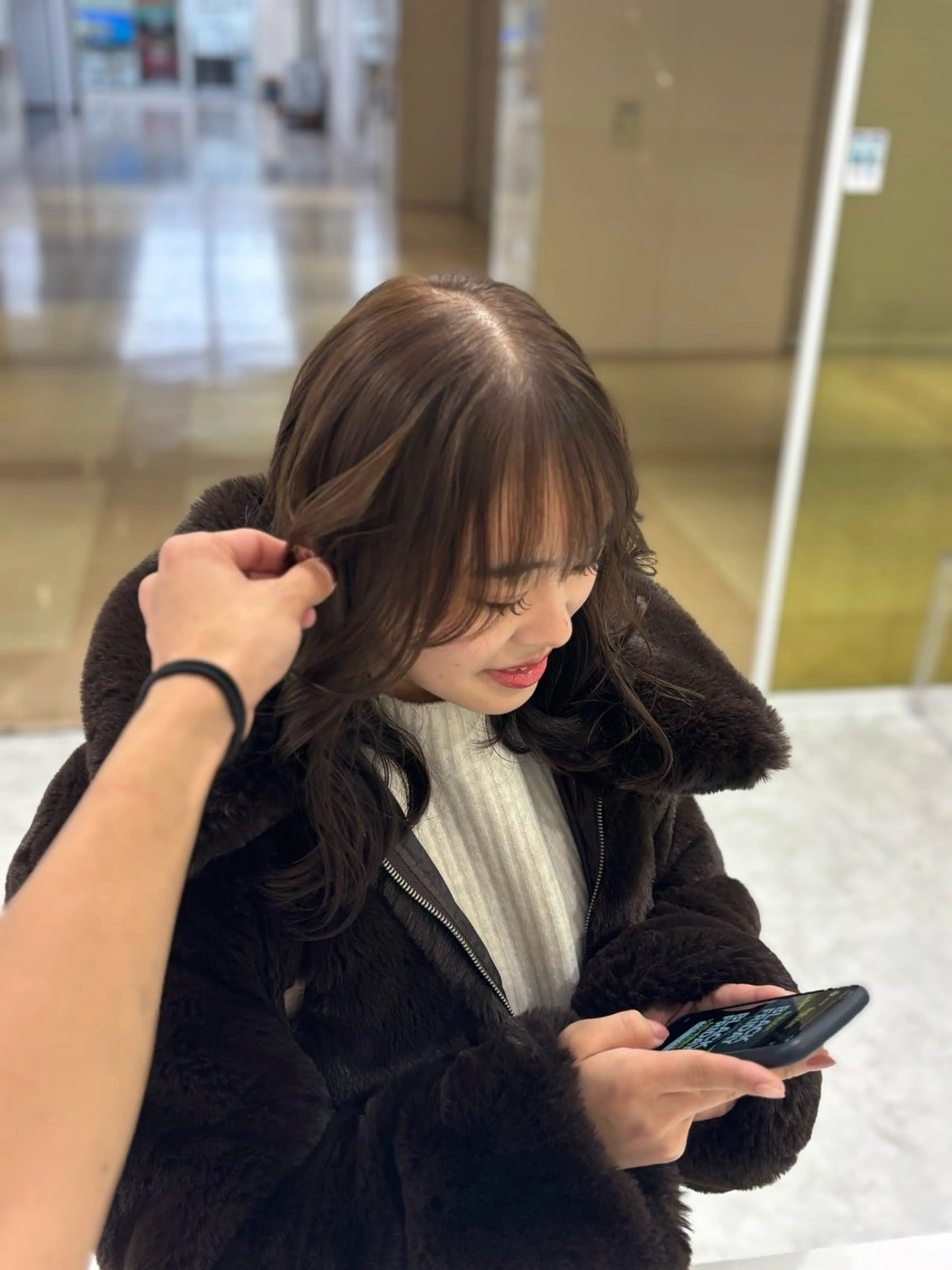 ミディアム カラー ヘアカラー 大人っぽベージュ🤍 当日予約◎ヒロトのヘアスタイル