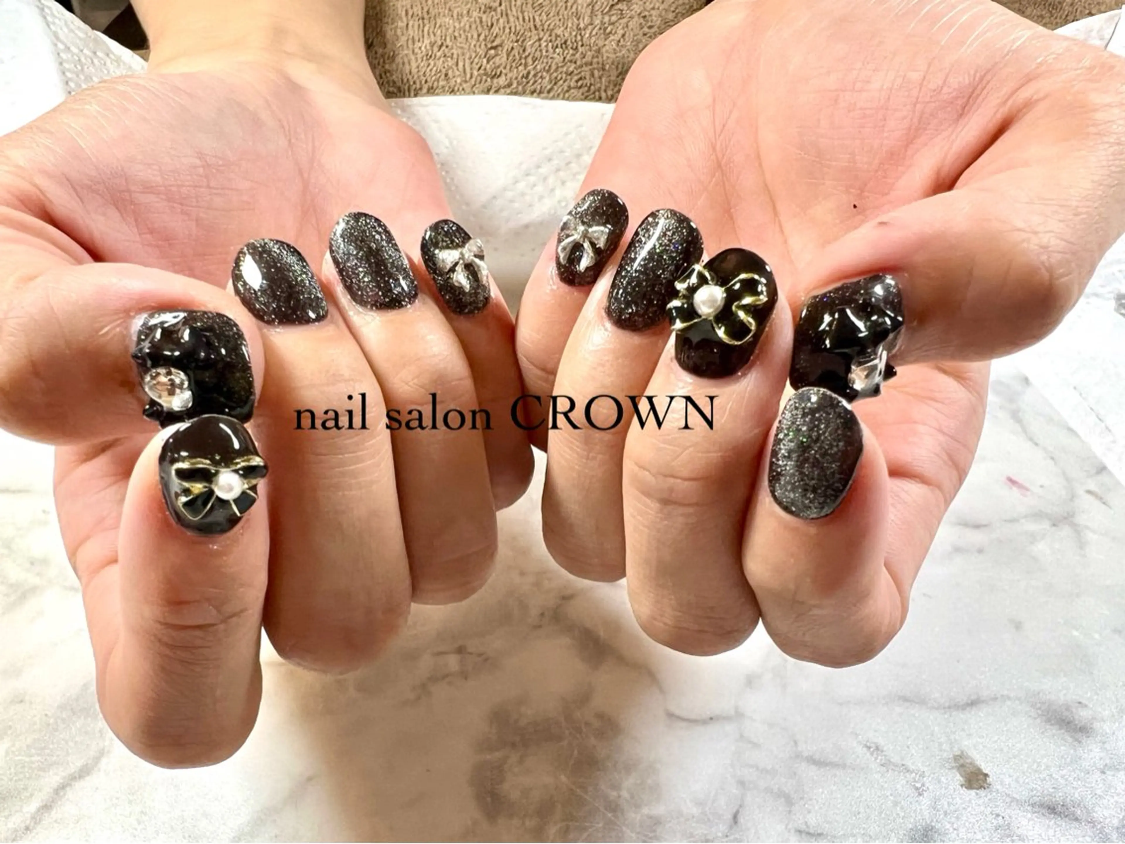 ネイル ラメ(グリッター) nail salon CROWNのネイルデザイン