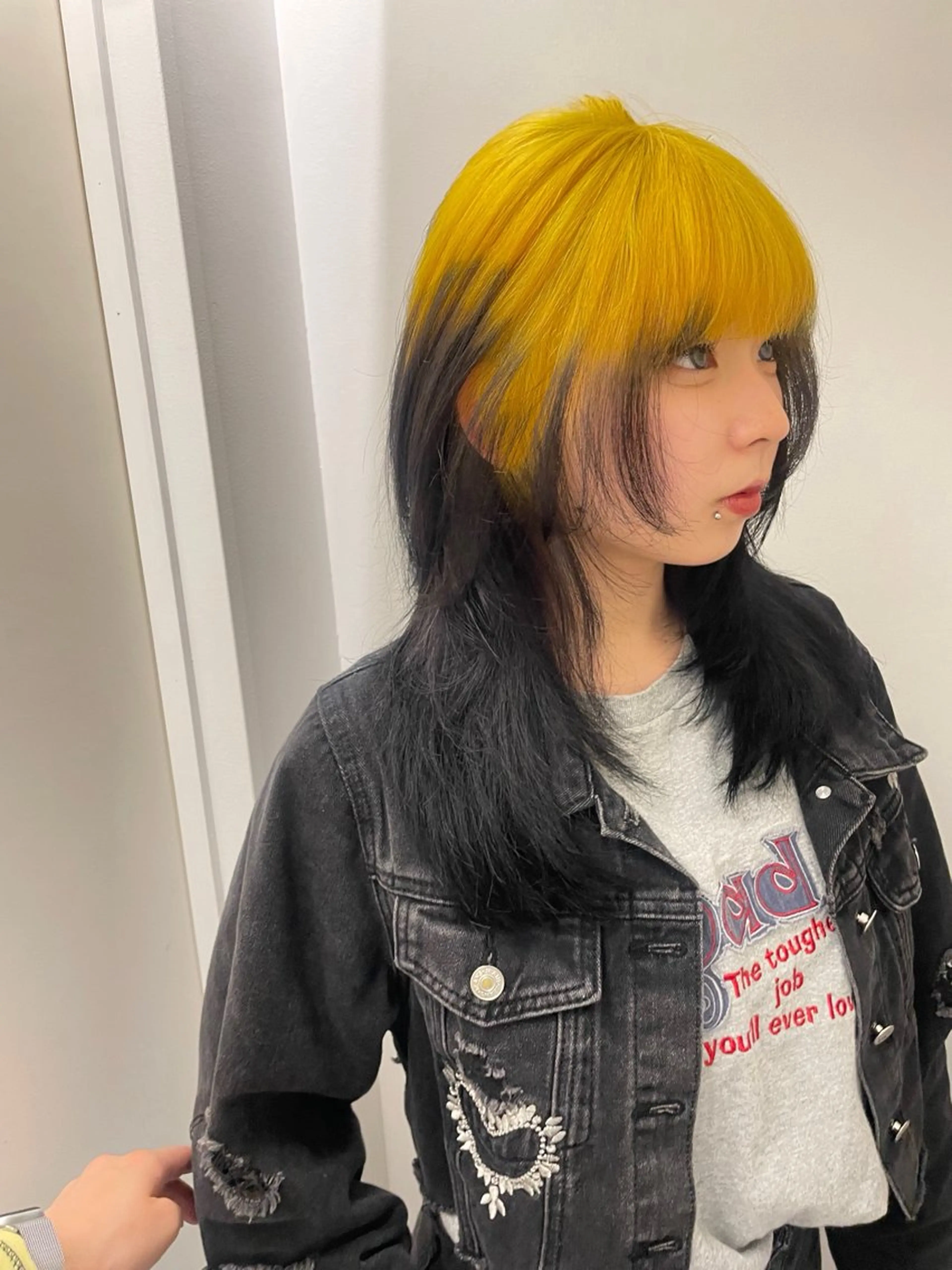 セミロング カラー ハイトーンカラー 🌙Mina🌙のヘアスタイル