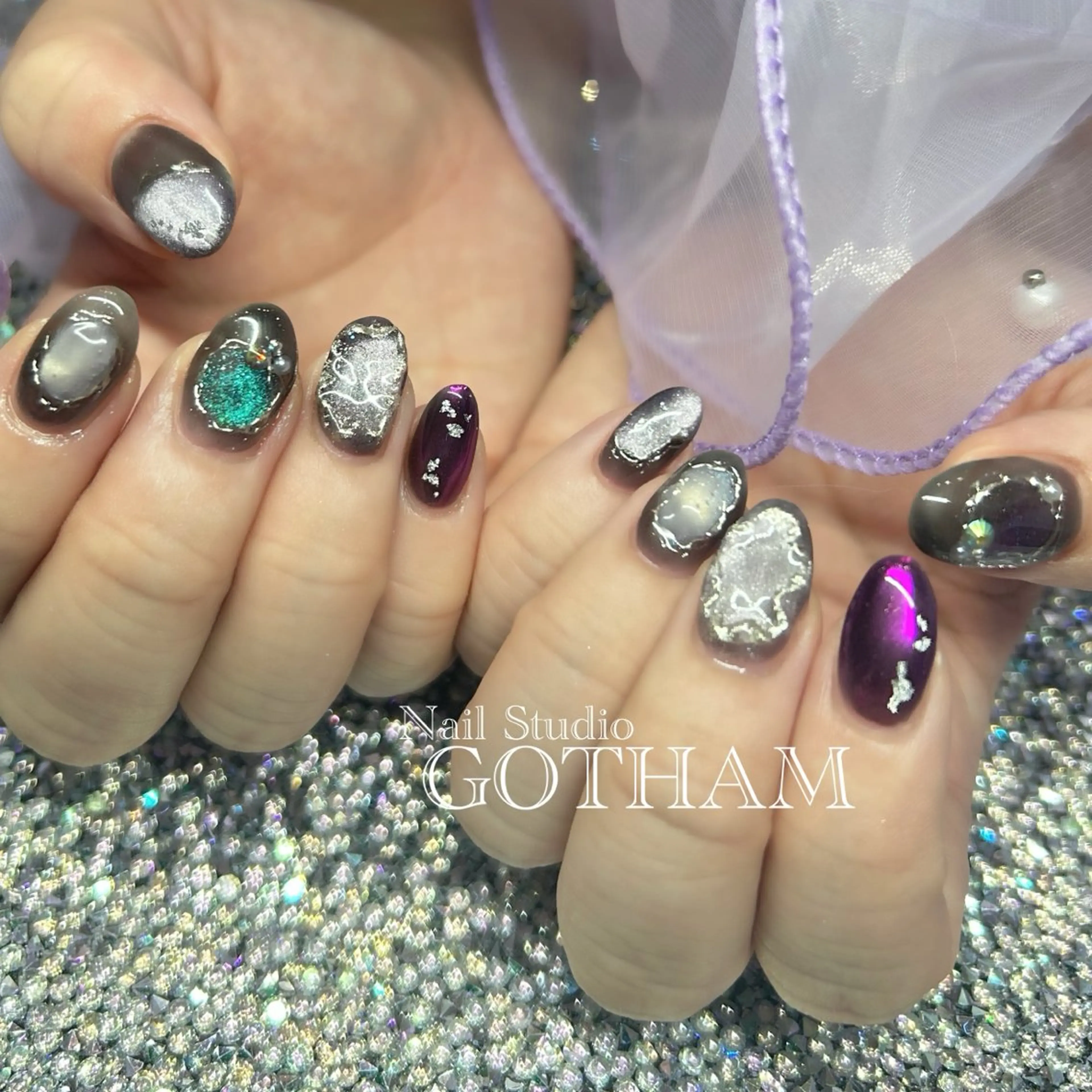 ネイル ハンドネイル Nail Studio GOTHAM所属・高円寺駅からすぐ🌈 ネイルGOTHAMのネイルデザイン