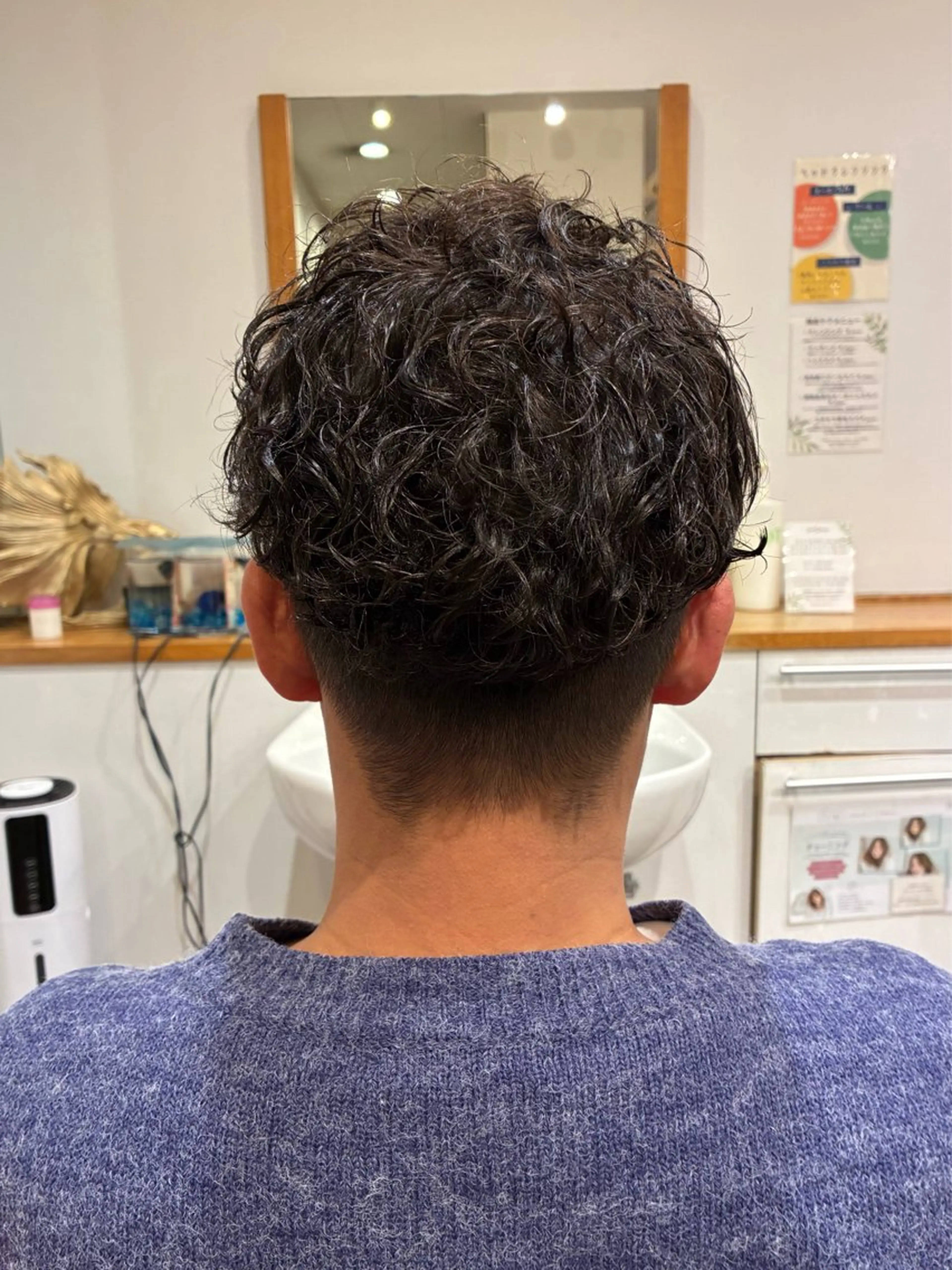 パーマ メンズ カット パーマ 友永 風歌のヘアスタイル