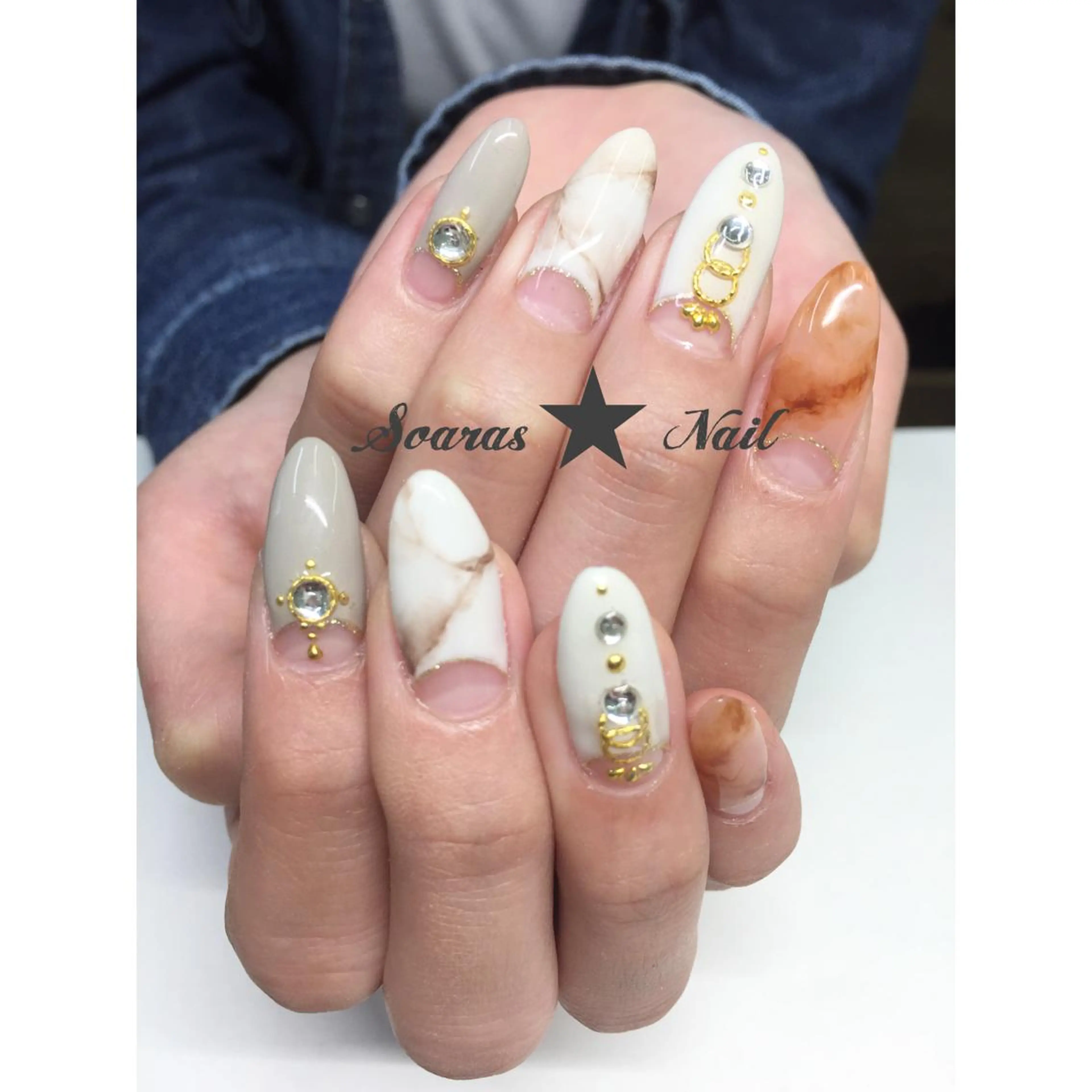ネイル スカルプネイル soaras nailのネイルデザイン