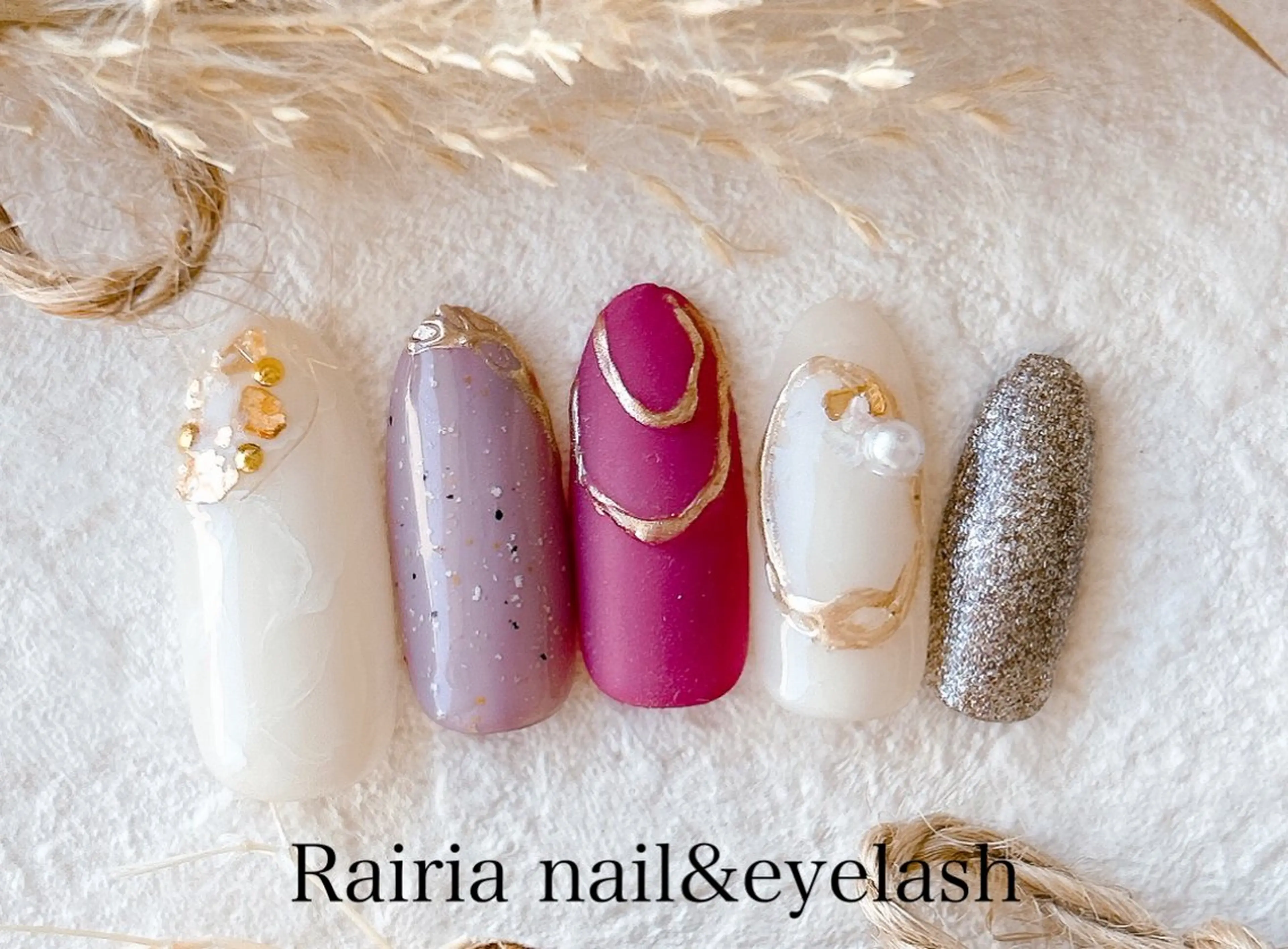 ネイル アートネイル ジェルネイル 持ち込み ニュアンスネイル パラジェル Rairia nail本八幡店のネイルデザイン