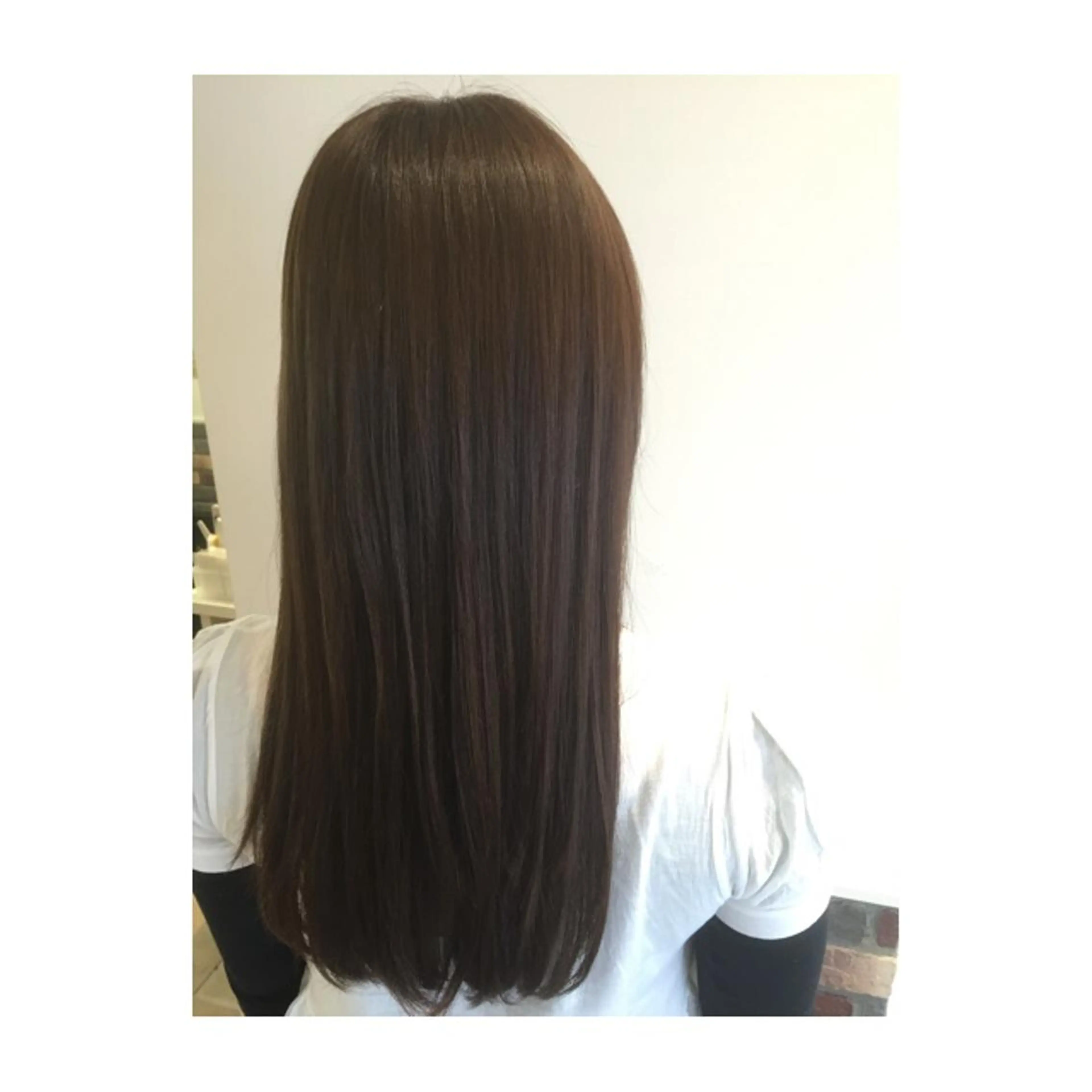 ロング カラー ベージュカラー 縮毛矯正/酸性 おかにわみりのヘアスタイル