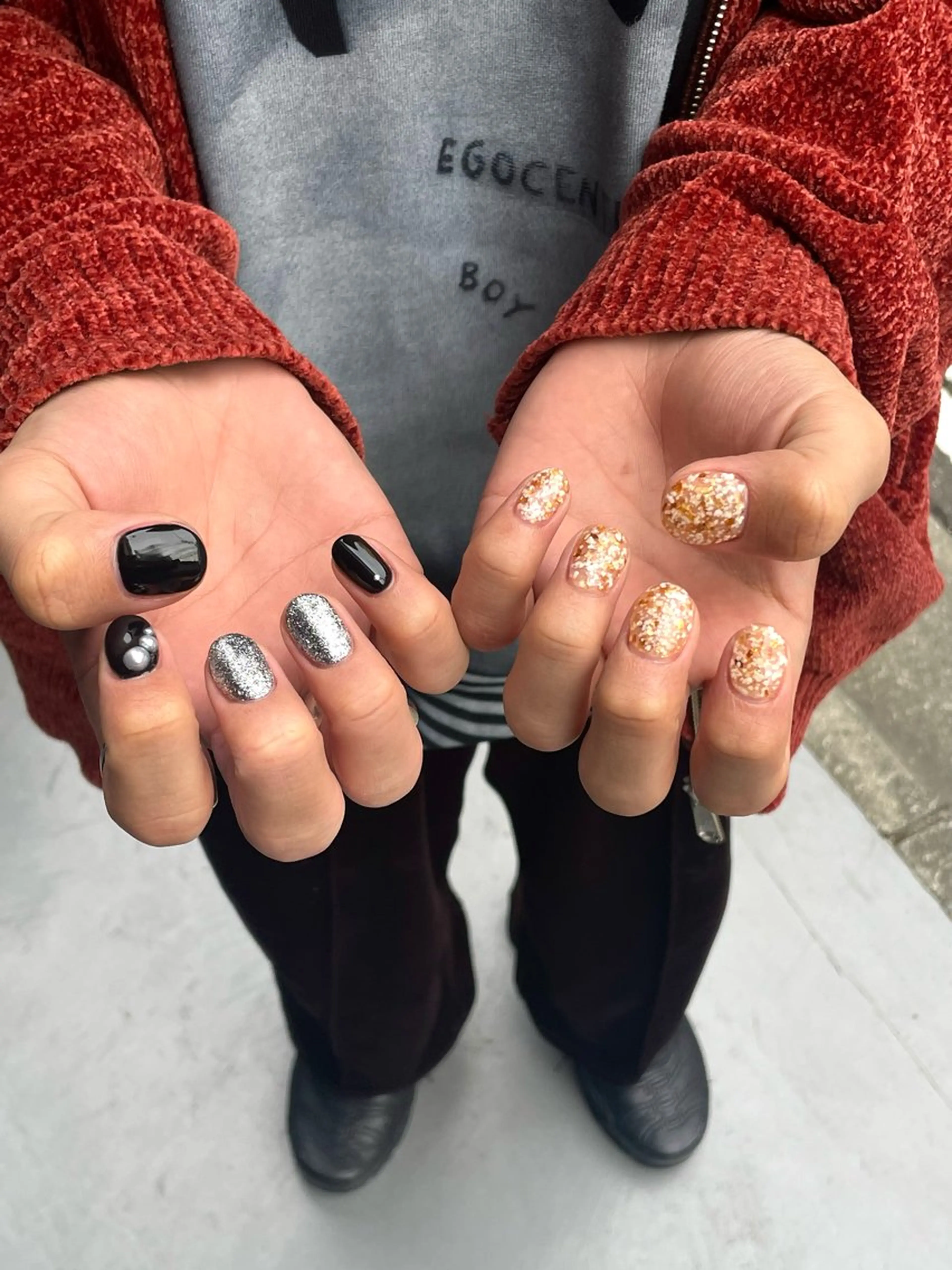 メンズ ネイル メンズネイル ハンドネイル IROHA NAIL Kurumi🪽🫧のネイルデザイン