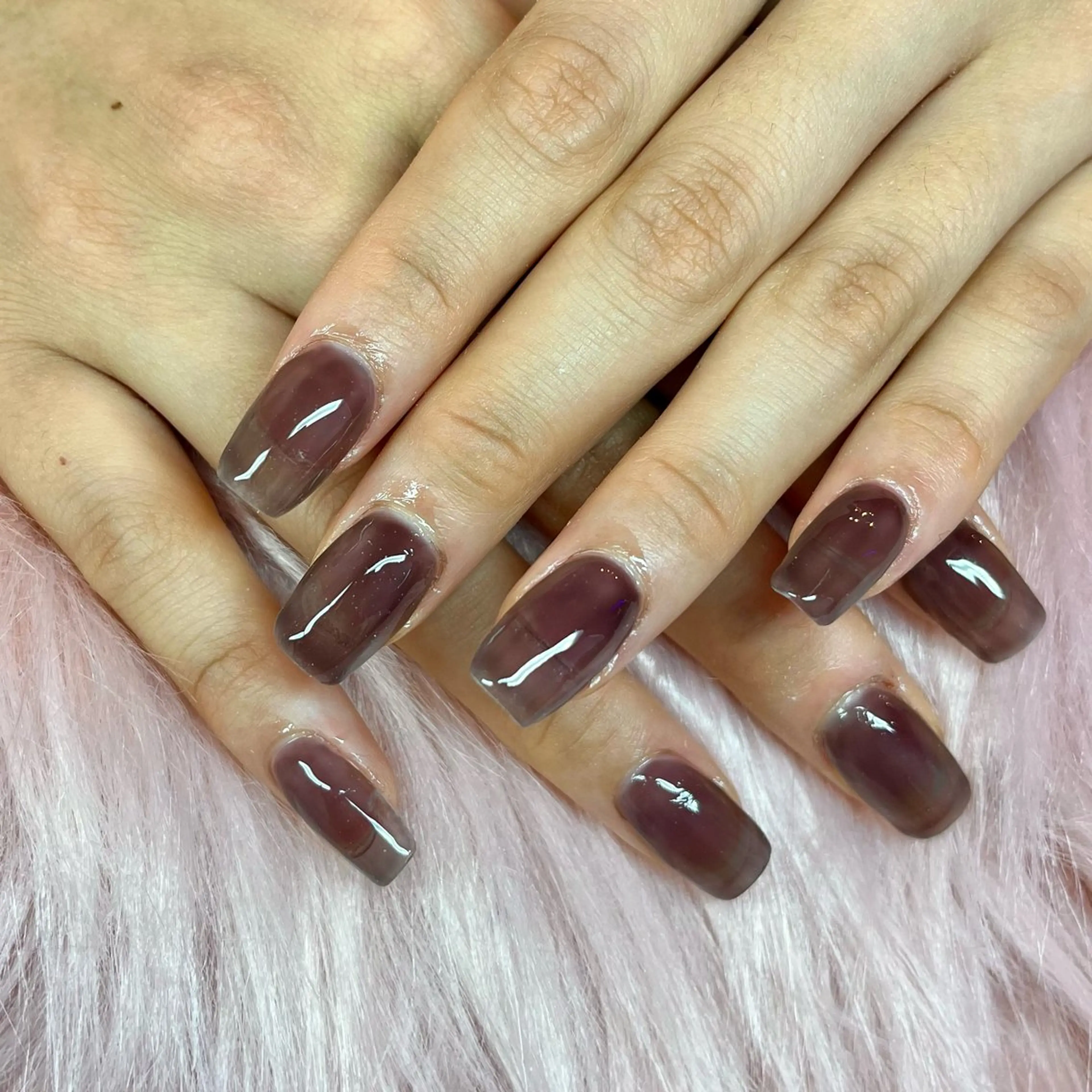 ネイル クリアネイル ワンカラーネイル Aimore nail所属・Aimore nail/久屋大通のネイルデザイン