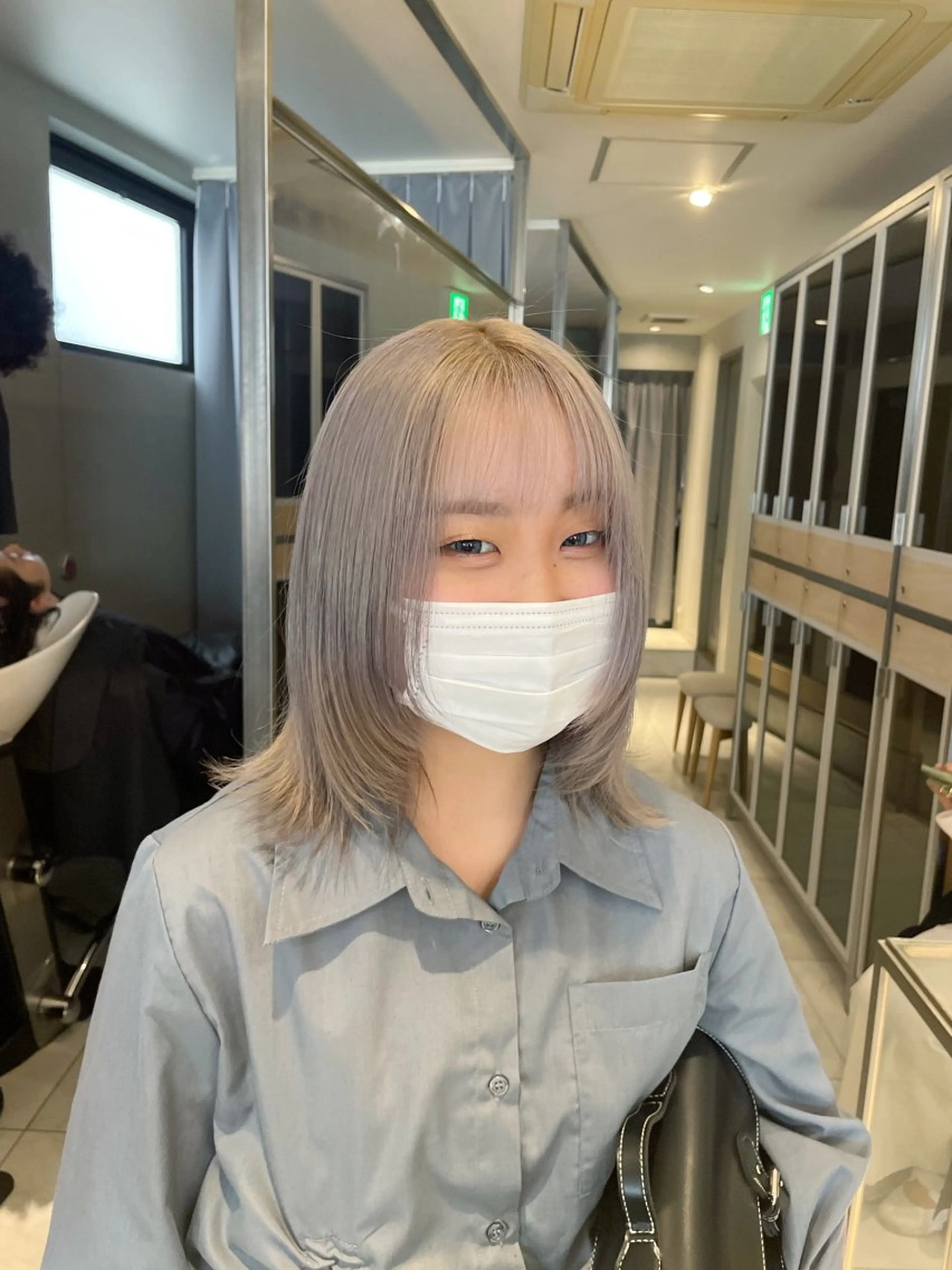 ミディアム カラー ヘアアレンジ 艶髪/レイヤーカット 🐣misakiのヘアスタイル