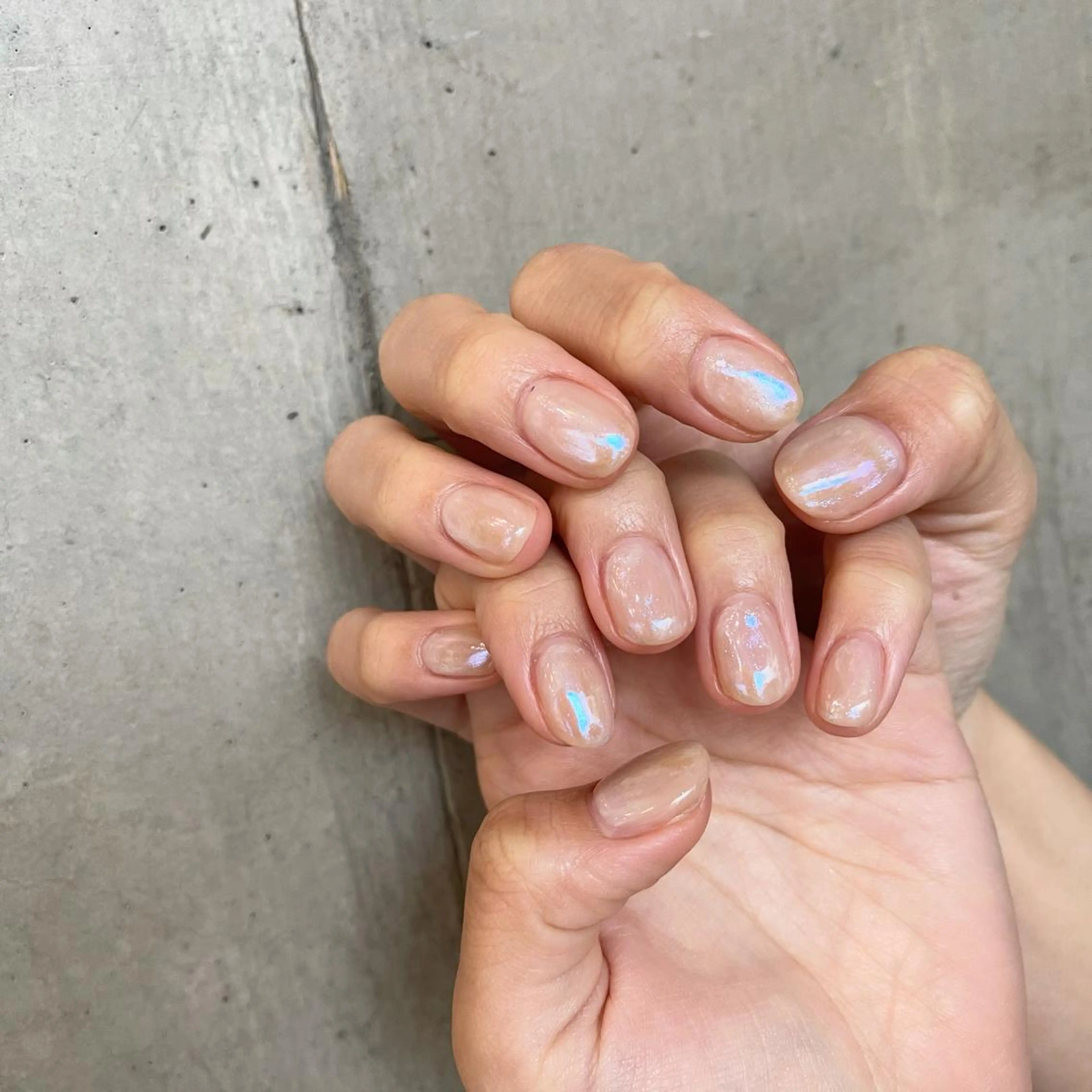 ネイル オーロラネイル 春ネイル ユナ🌙 nailのネイルデザイン