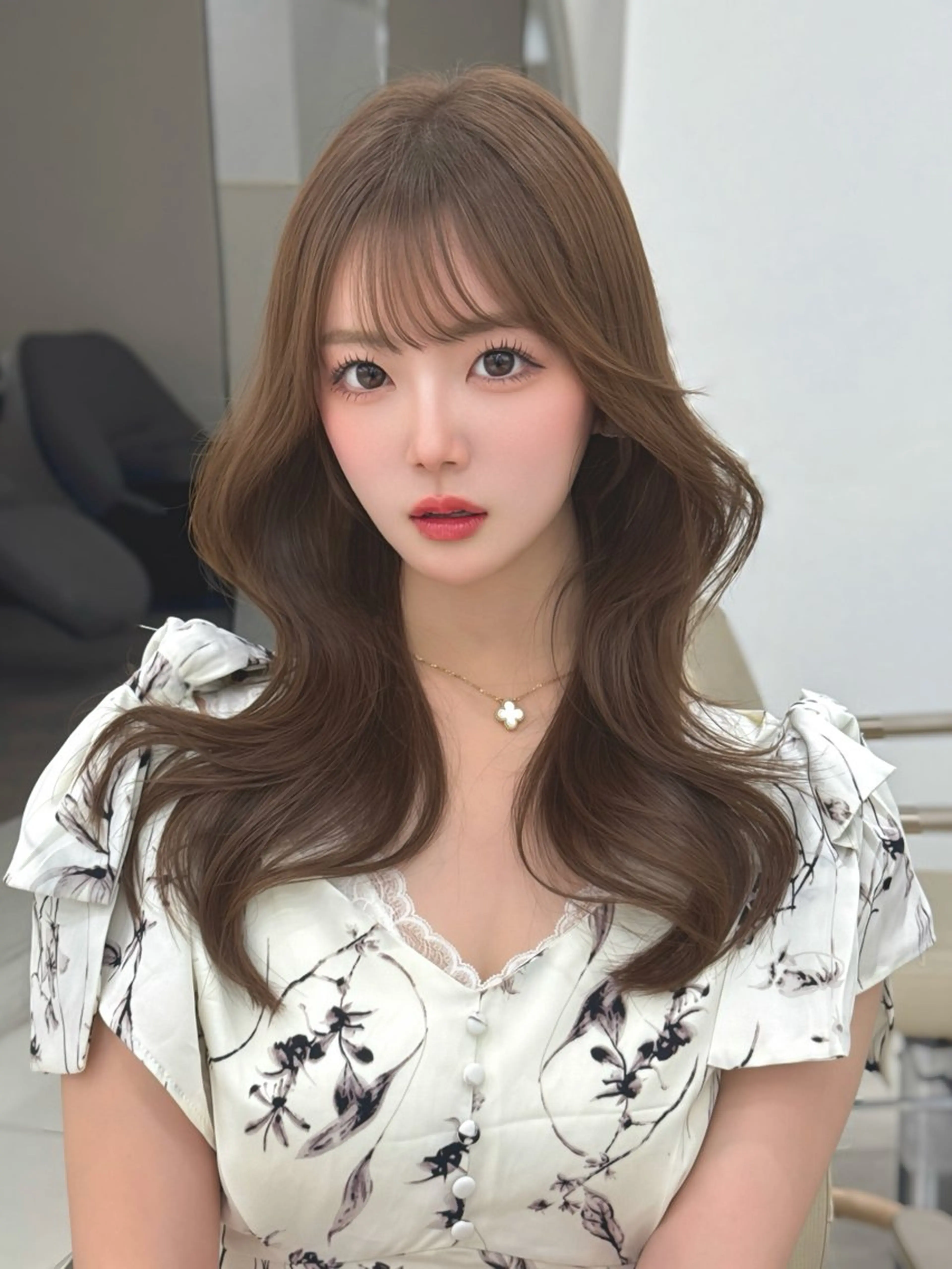 ロング カット ヘアカラー 似合わせ/レイヤー /顔まわり/池田歩樹のヘアスタイル