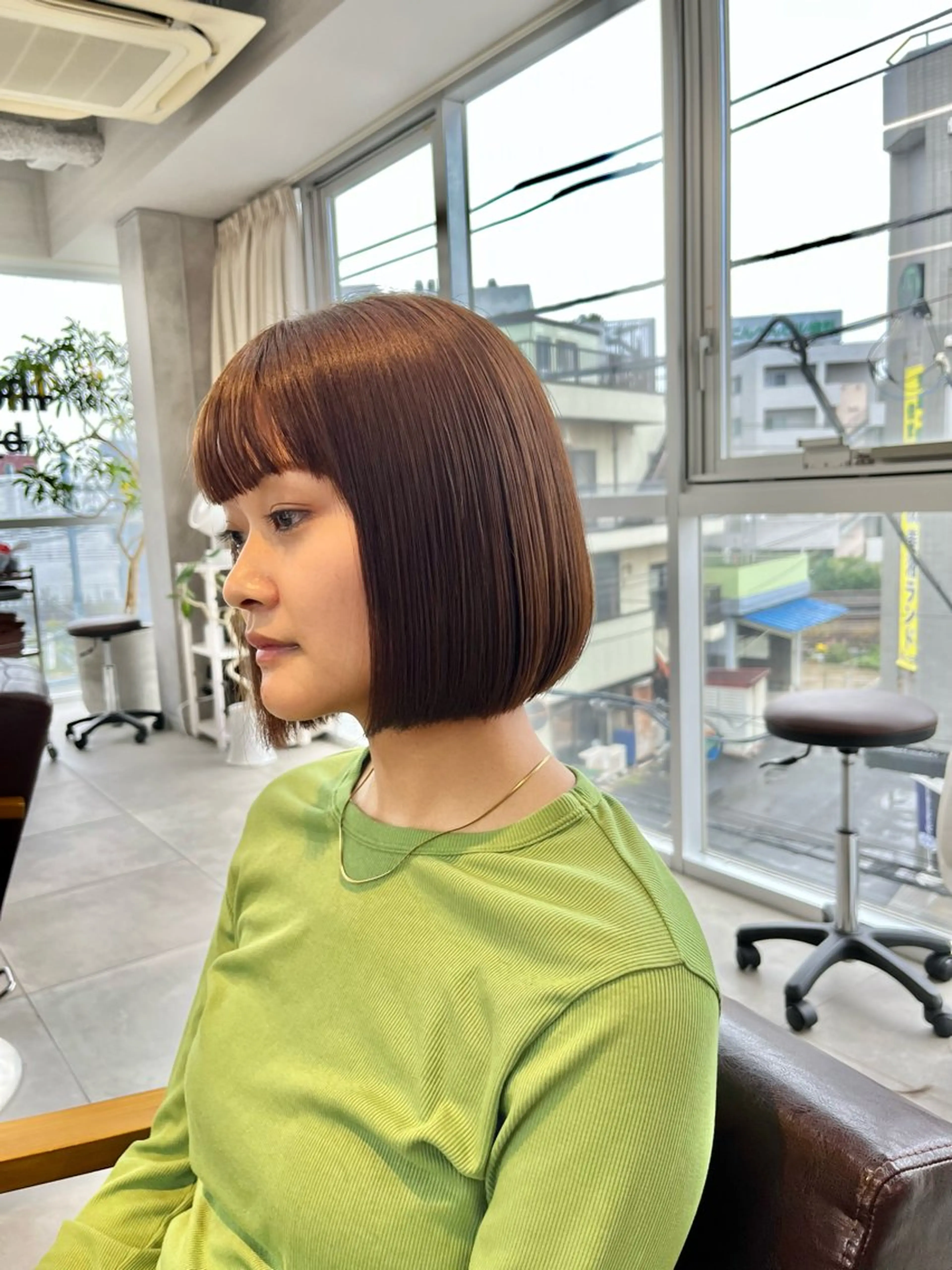 ミディアム 髪質改善 トリートメント AKARI🌟ボブ/ ハイライト/似合わせのヘアスタイル