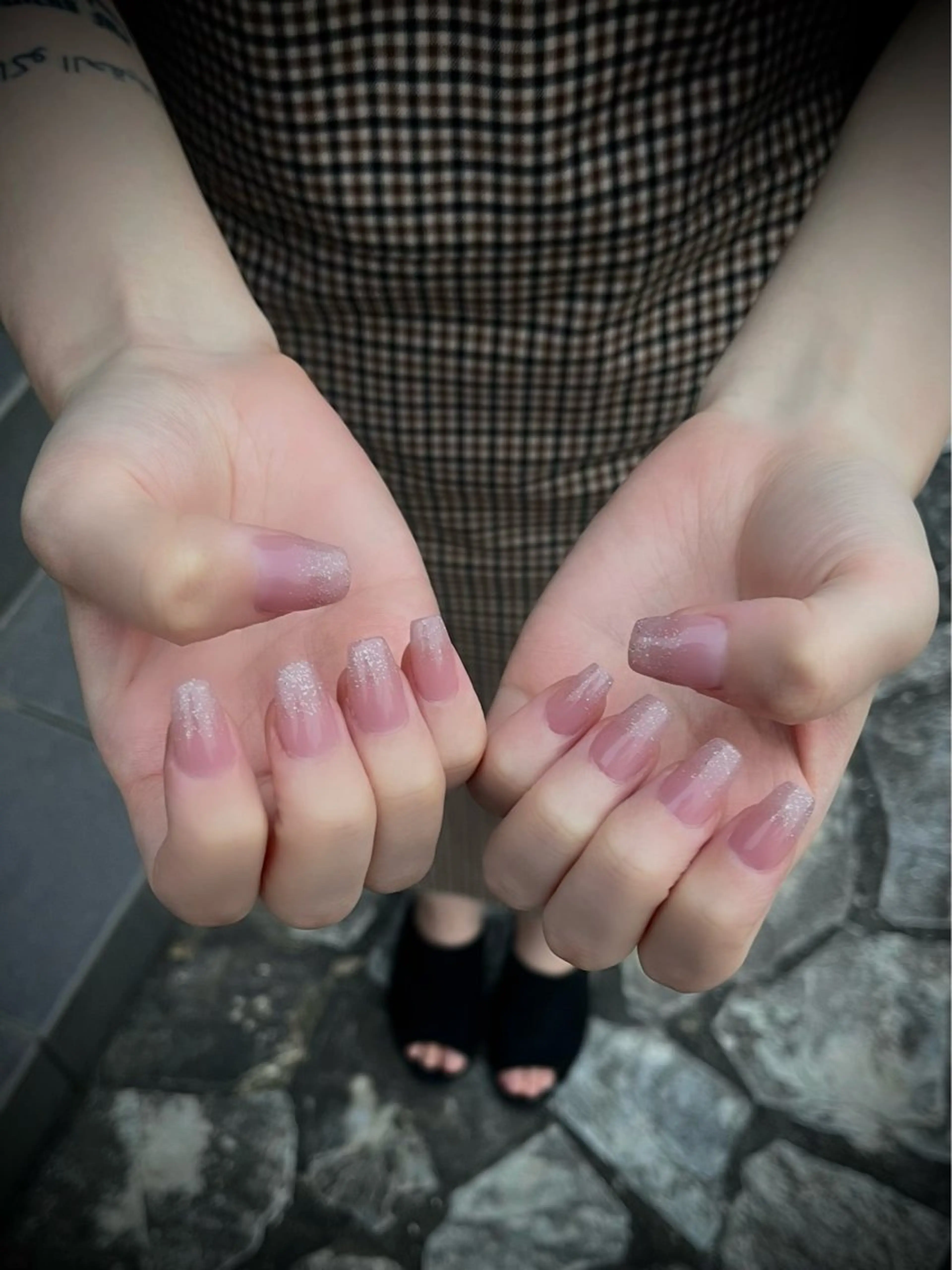 ネイル キラキラネイル マグネットネイル ワンカラーネイル スカルプネイル ワンホンネイル nine.🦋 YUKOのネイルデザイン