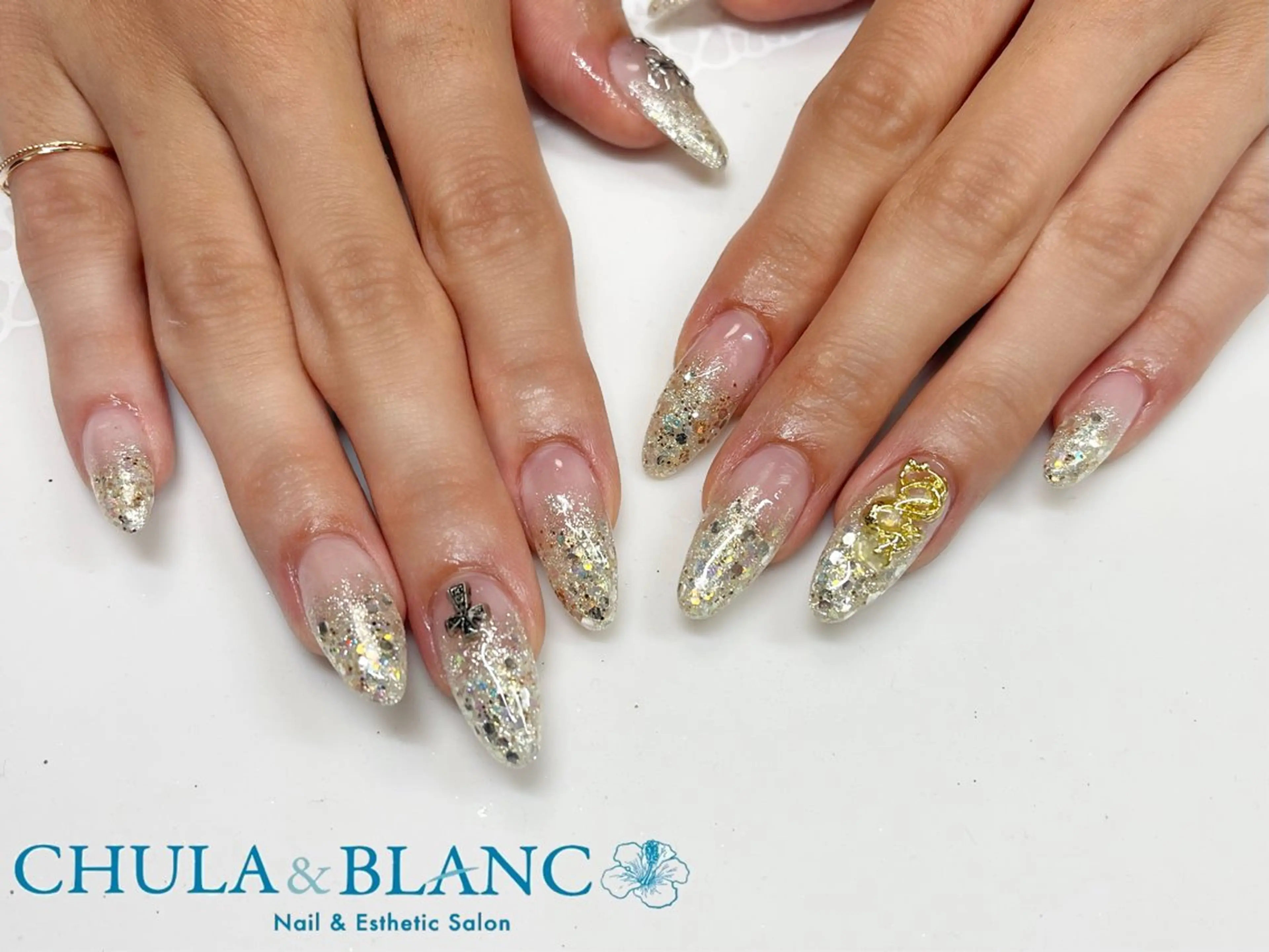 オフ無し🩷長さ出しちょい足しデザイン　¥10,700​〜​の写真