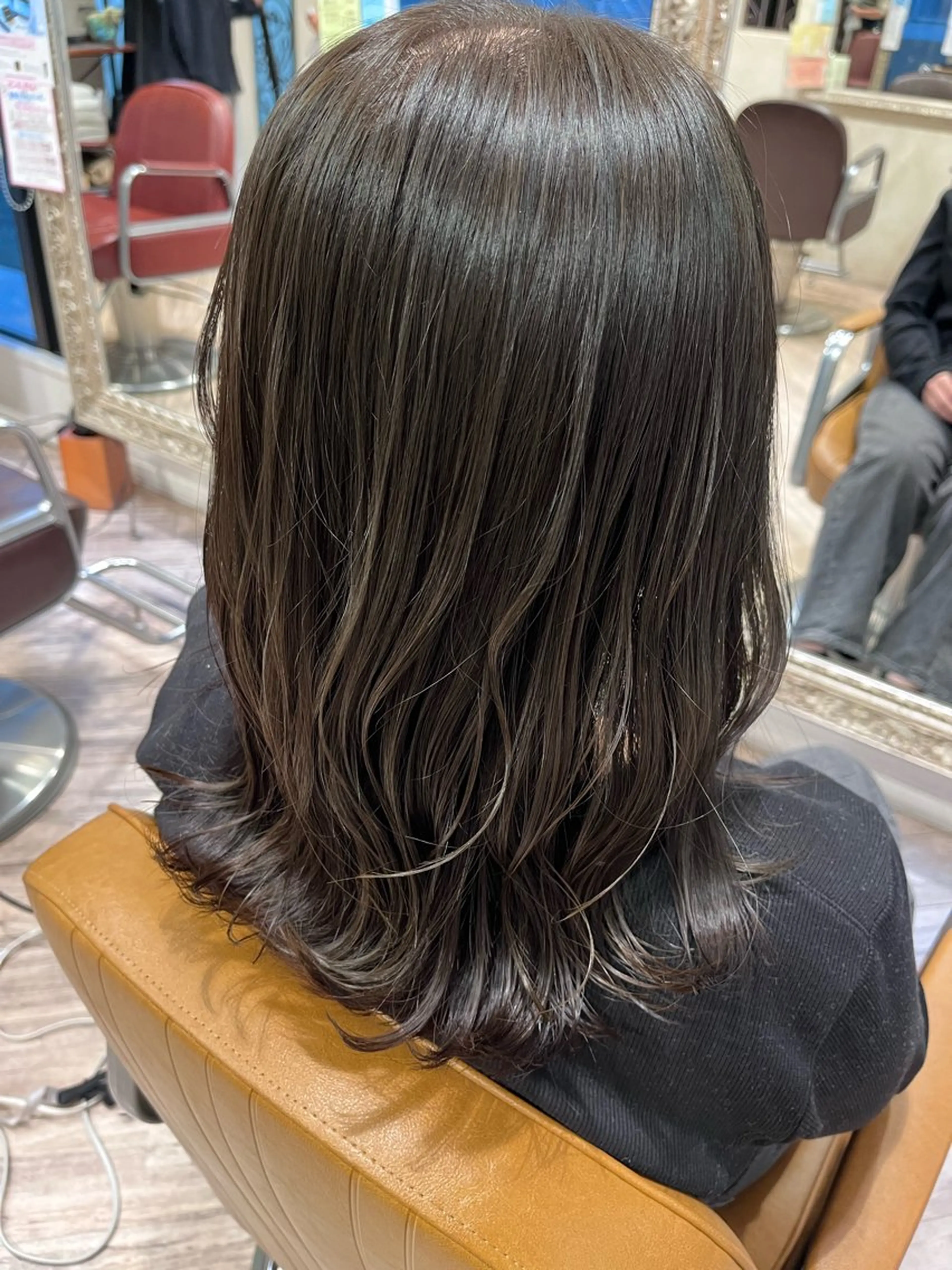 ミディアム カラー カット ヘアカラー 五十嵐ゆり 美髪カラー　武蔵小杉のヘアスタイル