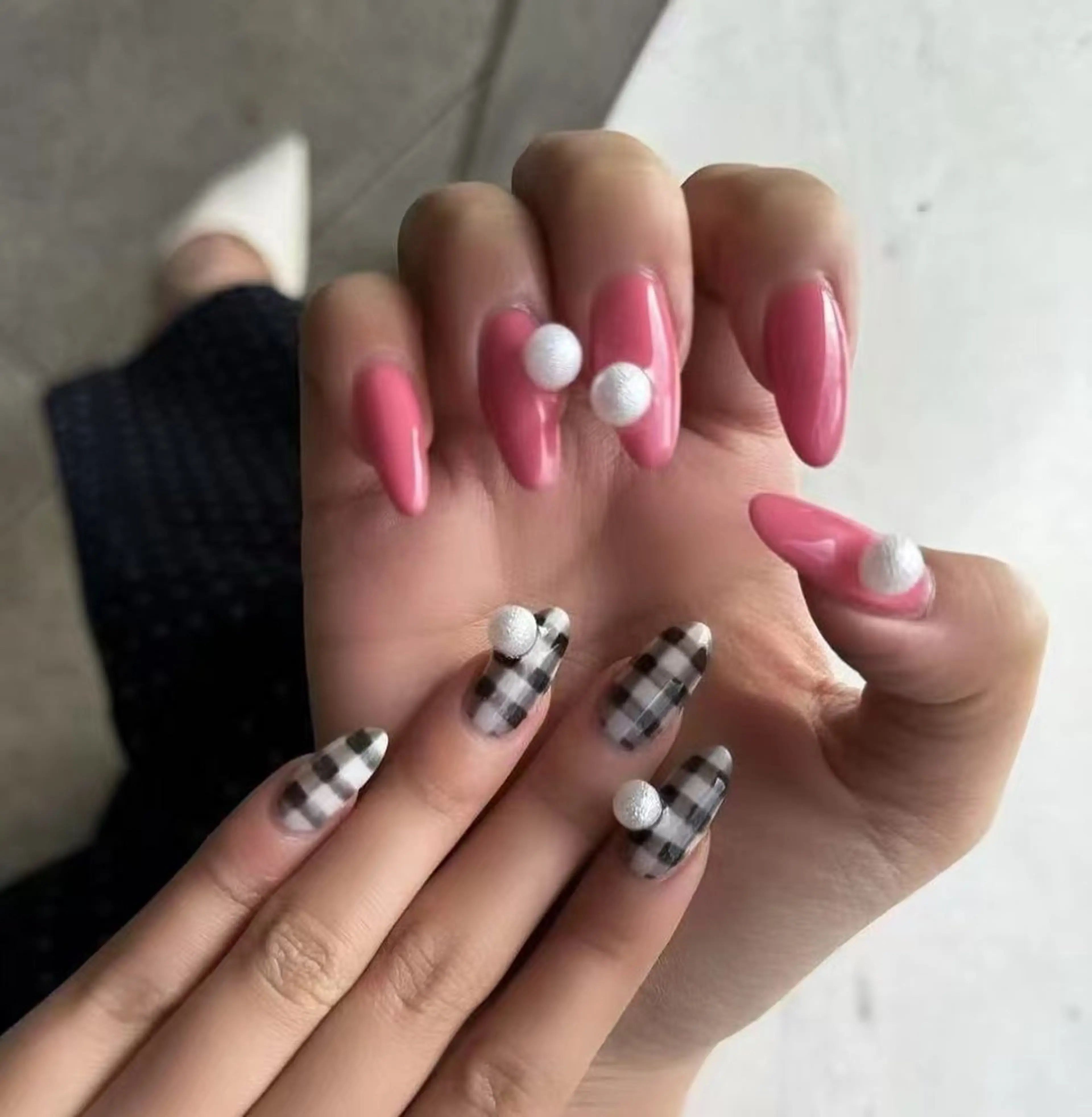 ネイル オーロラネイル フラワーネイル フットネイル フレンチネイル ジェルネイル ハンドネイル BabyYouMi ねねのネイルデザイン