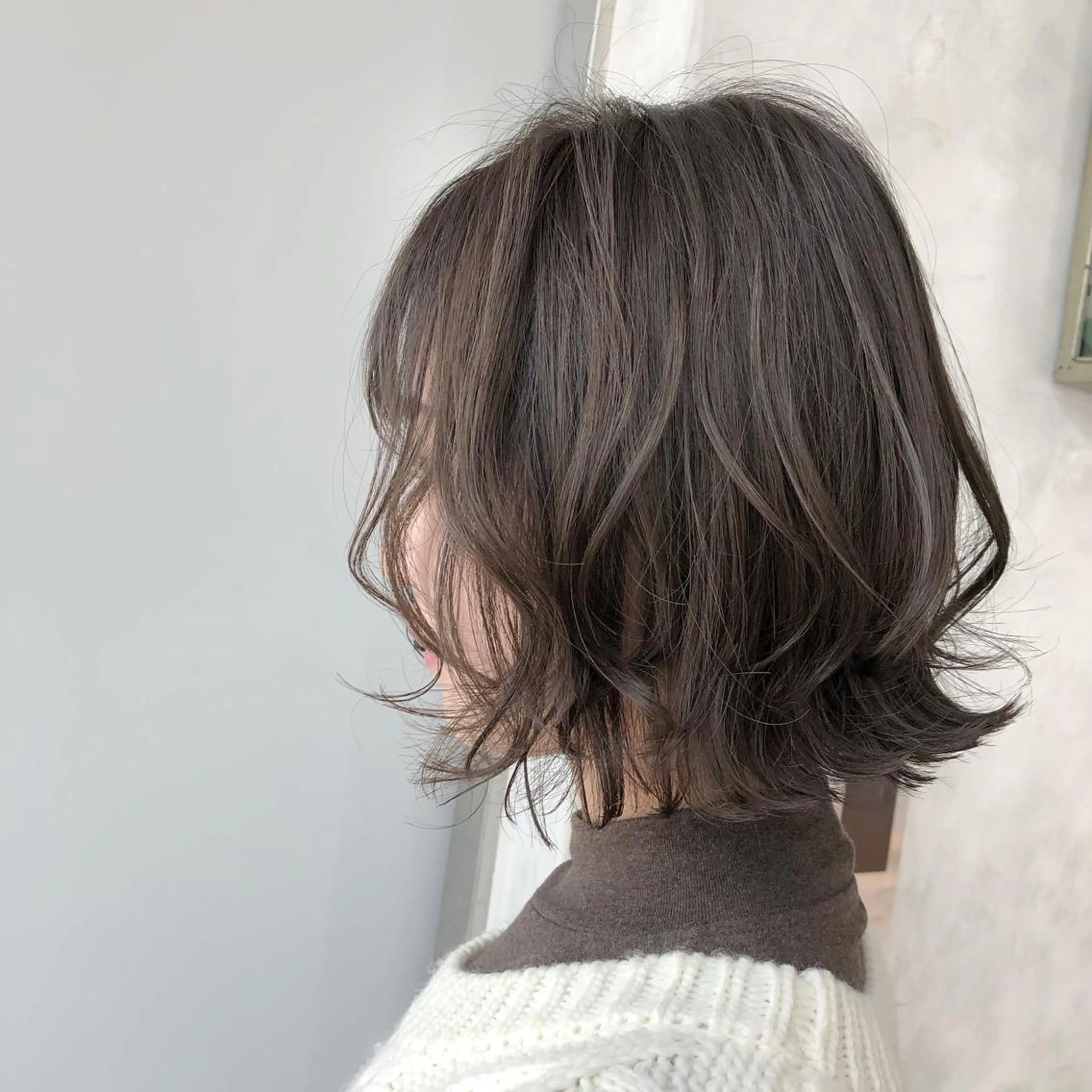 ミディアム カラー ボブ クドウレイ fifth渋谷のヘアスタイル