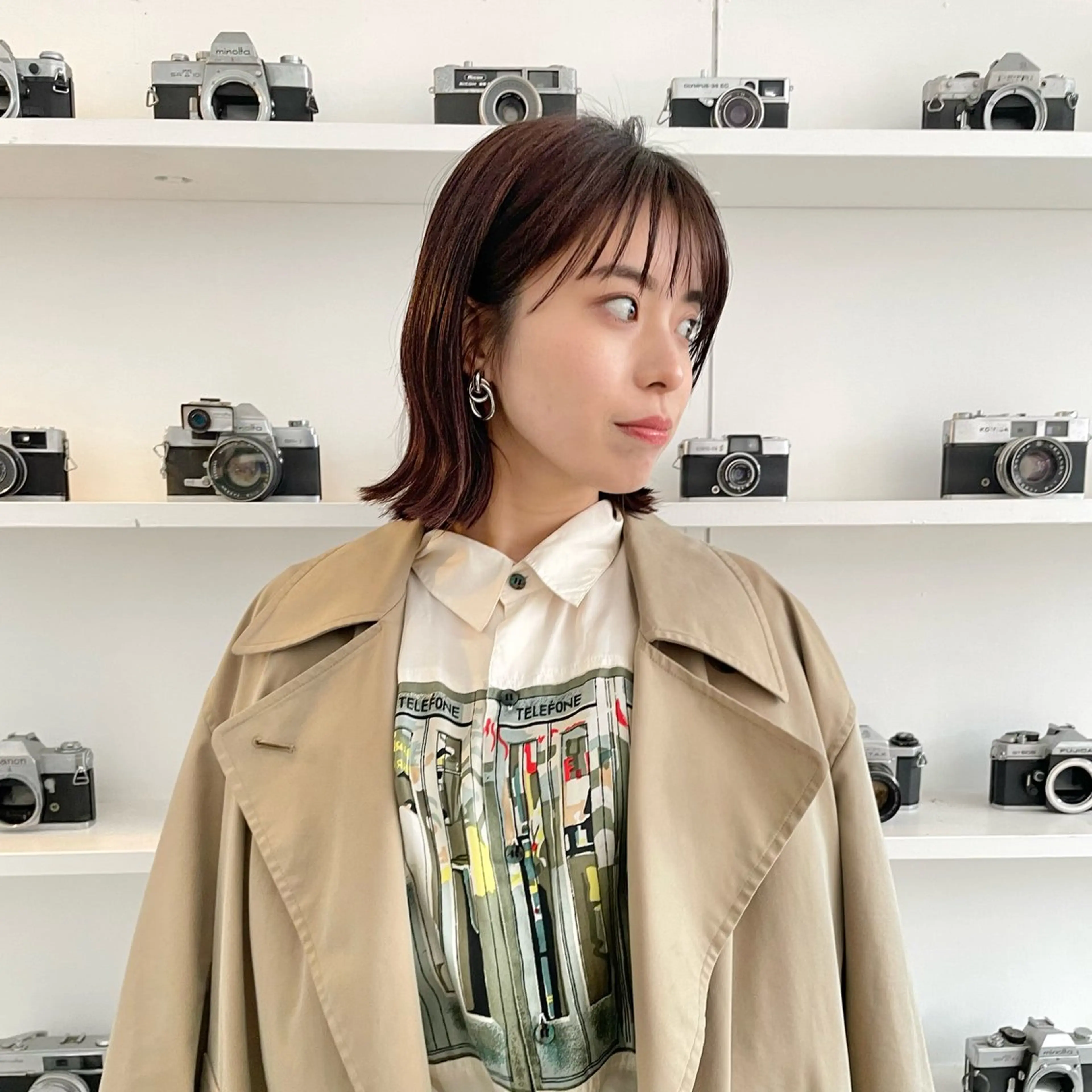 ミディアム 髙橋 茉南のヘアスタイル