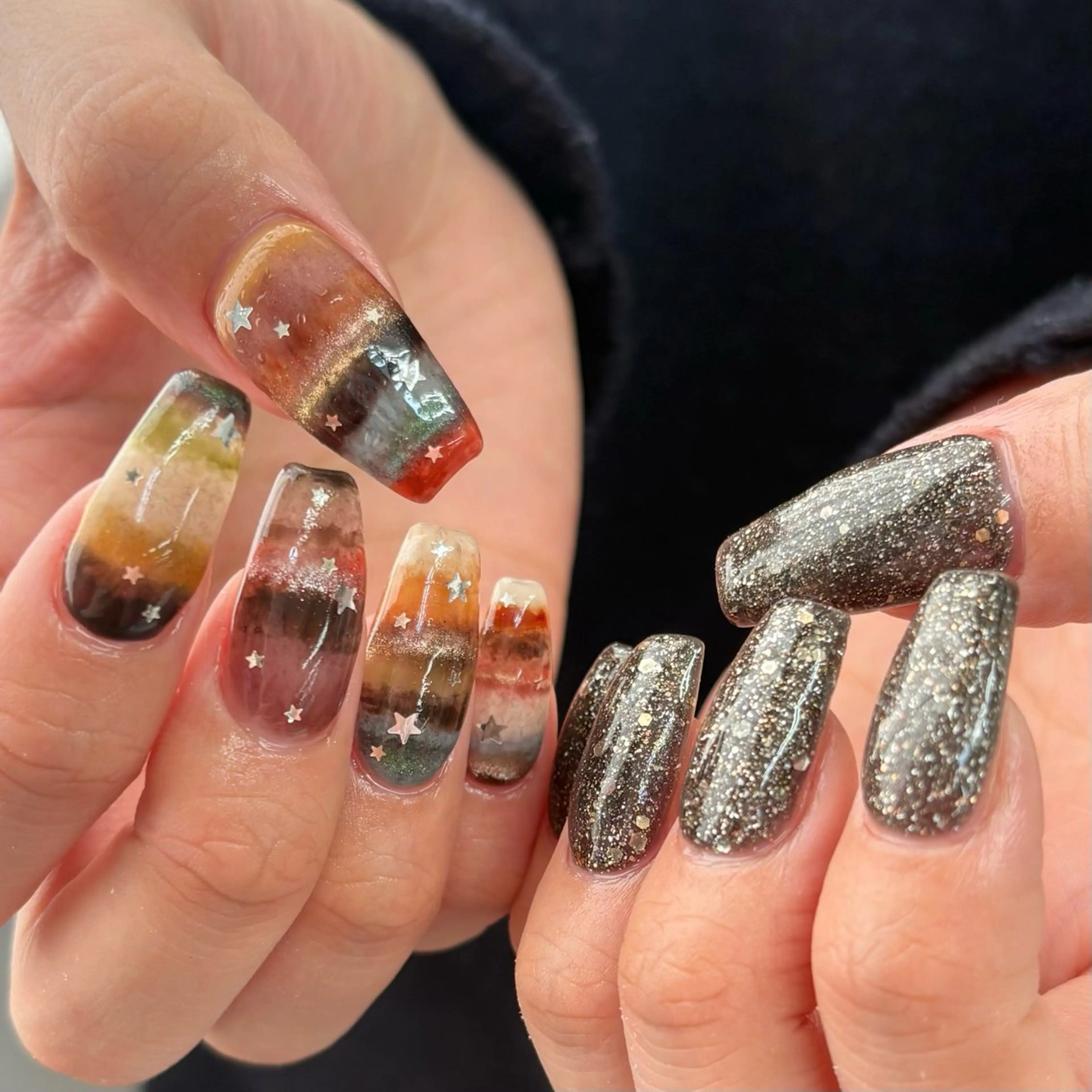 💚ハンドやり放題💚ニュアンスネイル&アート4本まではこのメニュー!90分7980円💚※オフあり120分の写真