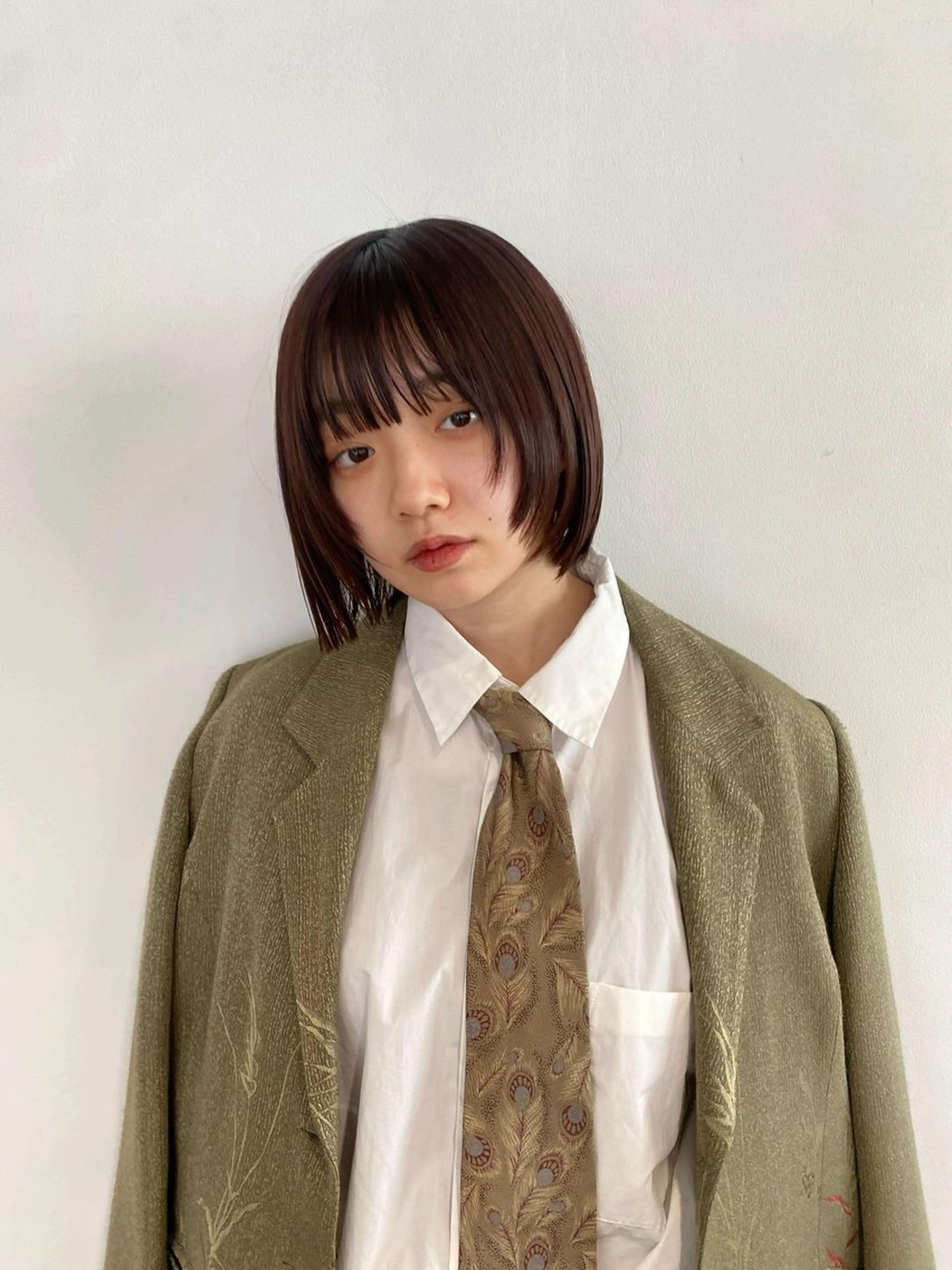 ショート ボブ 顔まわりレイヤー レイヤーカット ボブ/レイヤー /河内温太のヘアスタイル