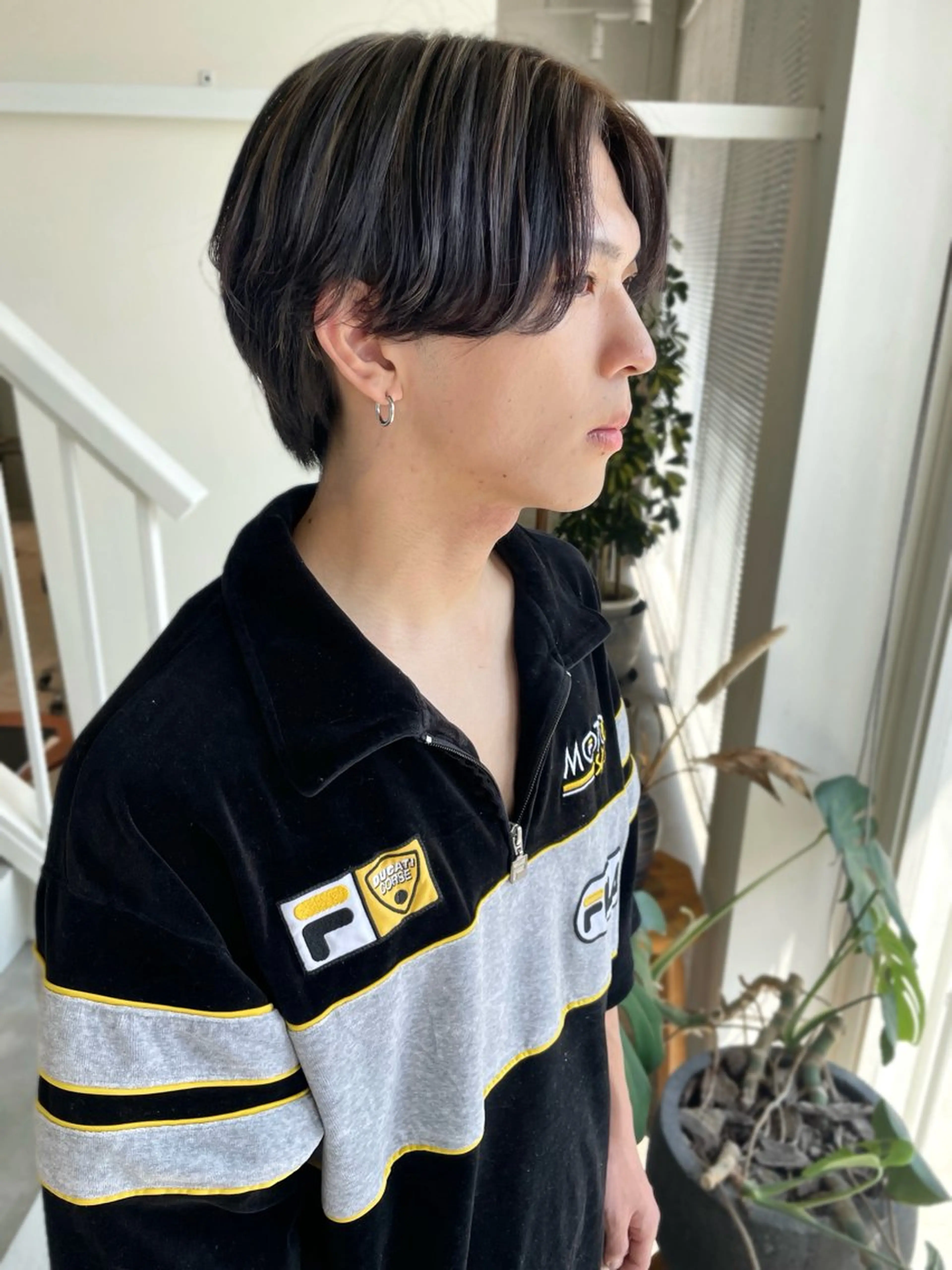 カラー メンズ カット ヘアカラー 林 千聖のヘアスタイル