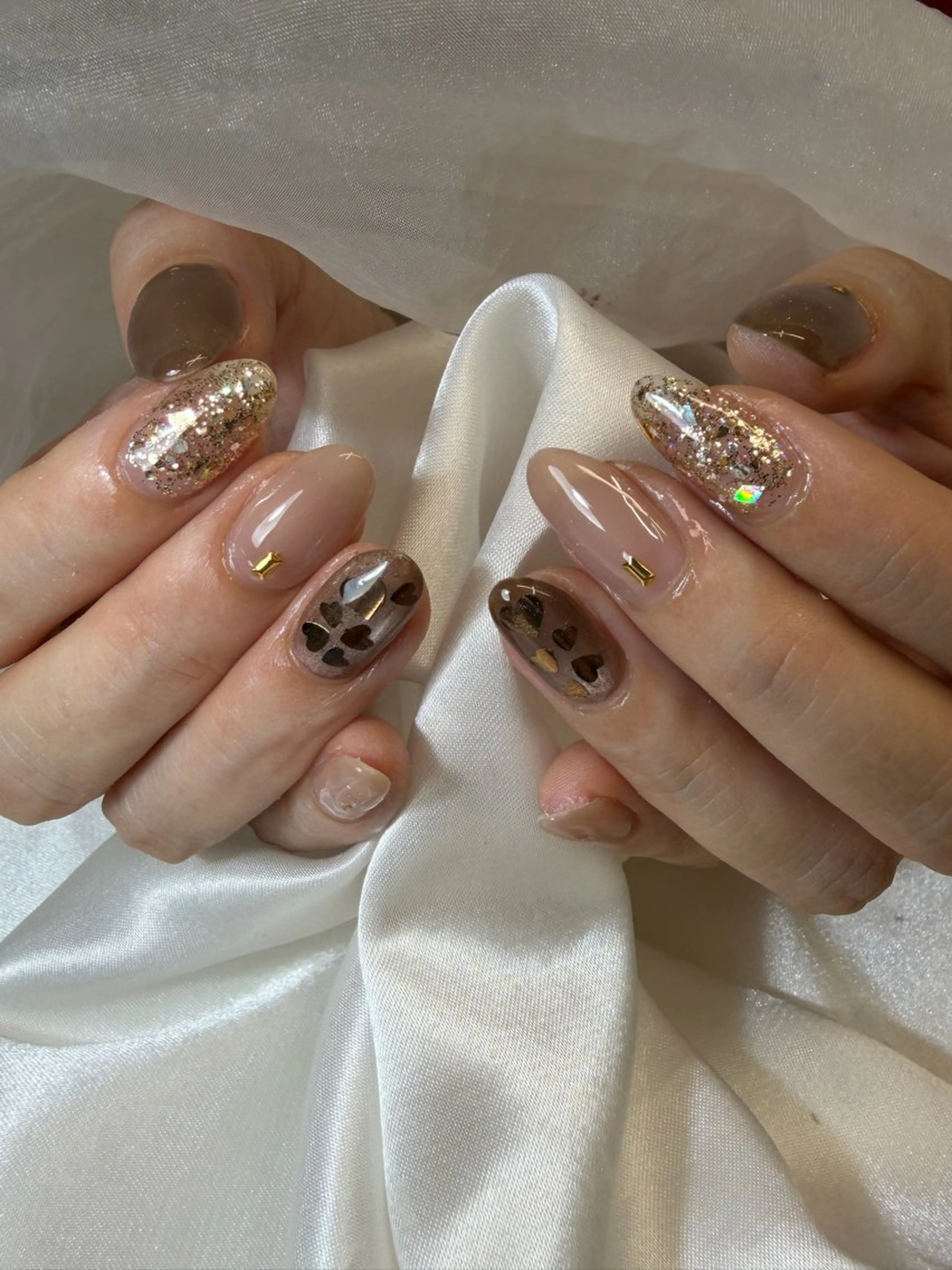 ネイル バレンタイン Nail salon Plume所属・Plume Rio 松尾大社すぐのネイルデザイン