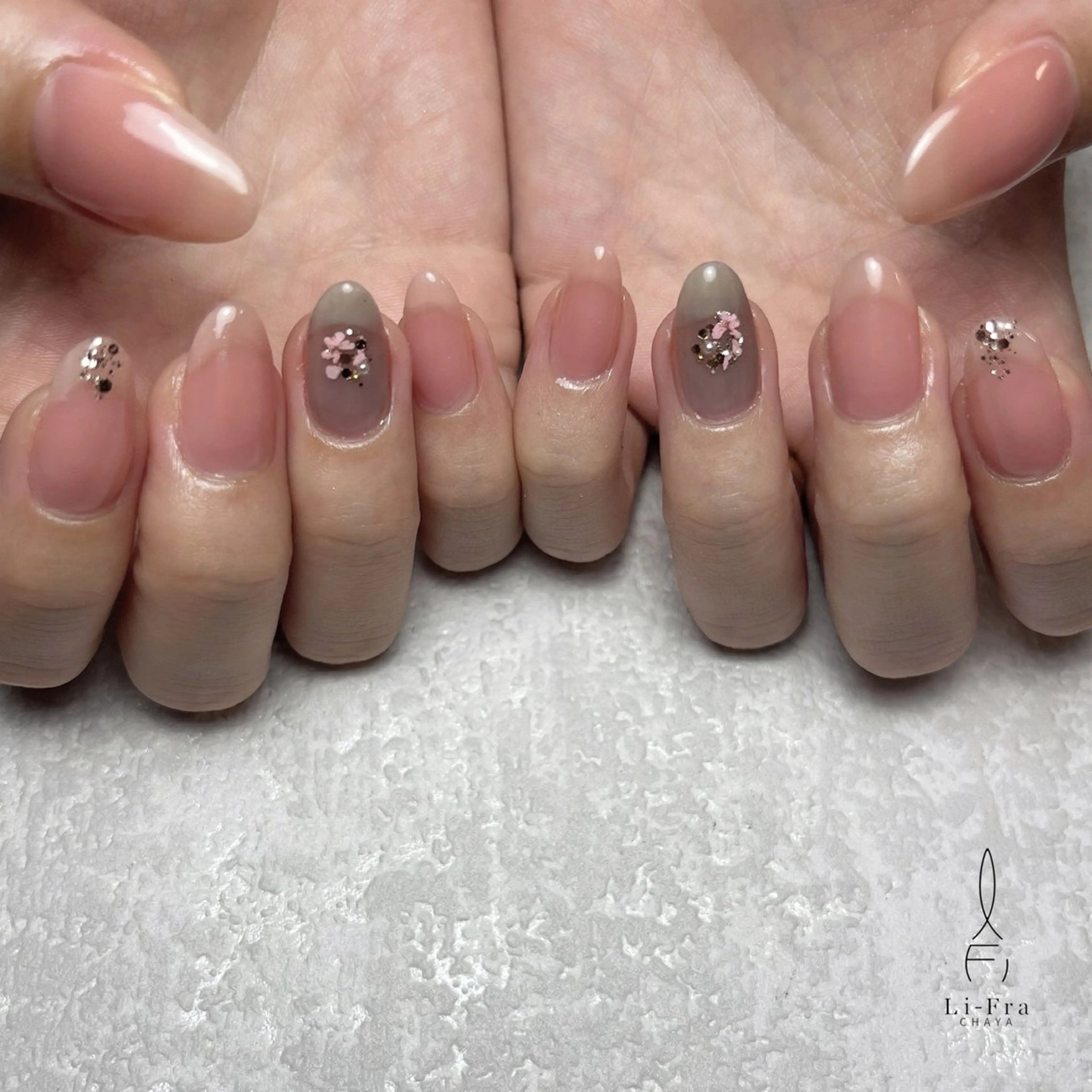 ネイル ハンドネイル Li-Fra 神野さやのネイルデザイン