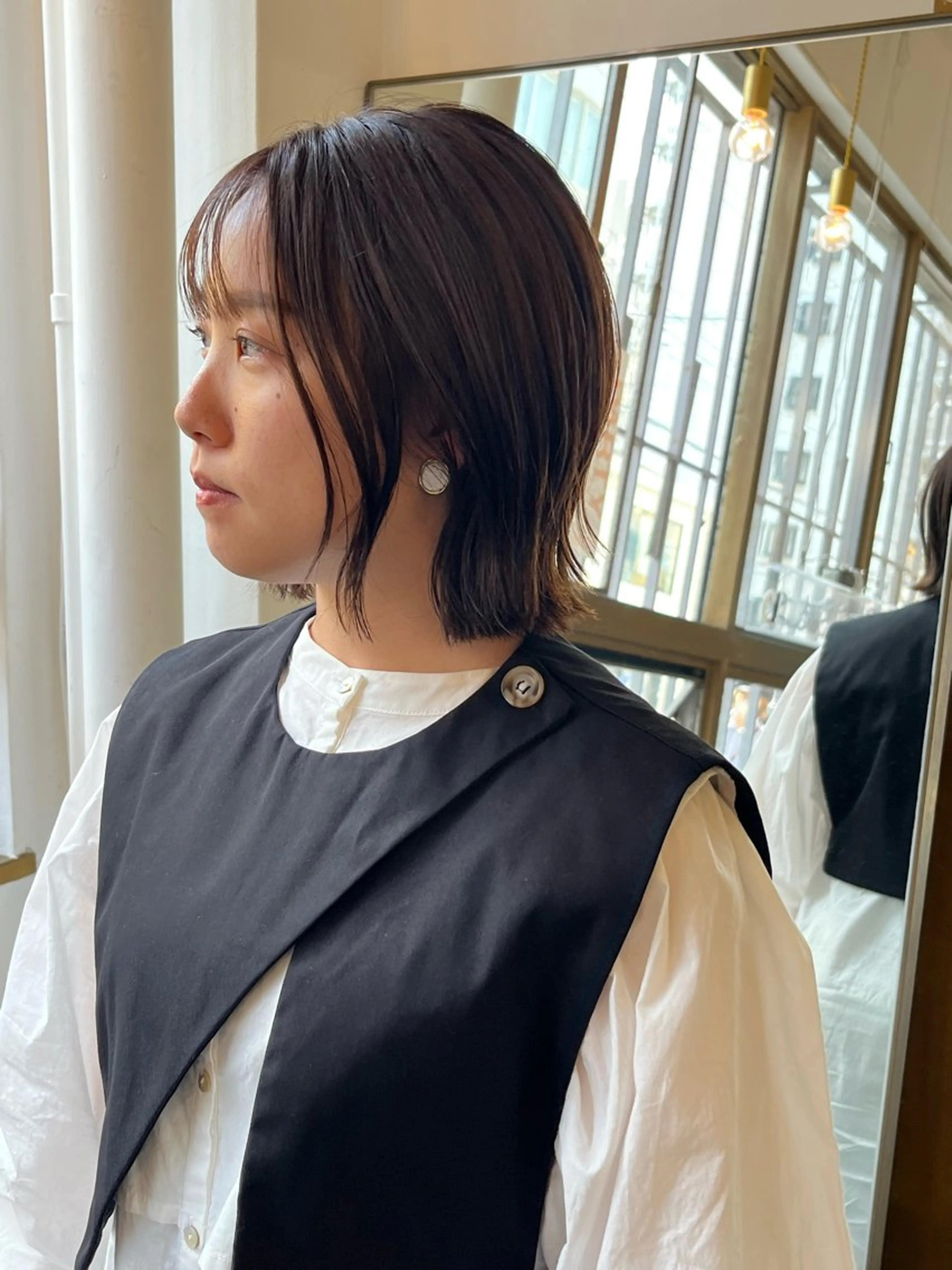 ショート カット ヘアカラー トリートメント 艶髪color💎髪 質改善ストレート大吉のヘアスタイル