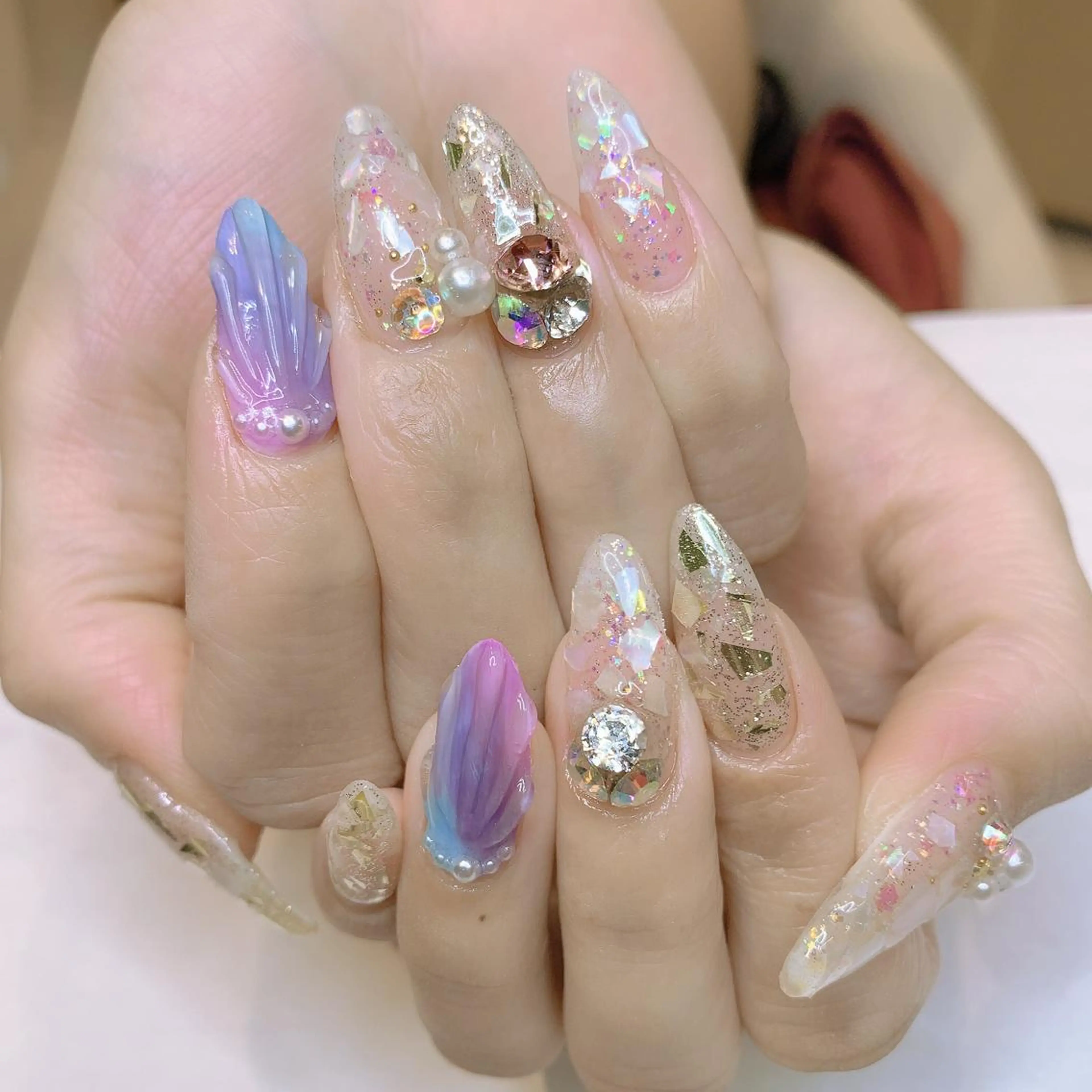 ネイル 持ち込み 夏ネイル Adite nailのネイルデザイン