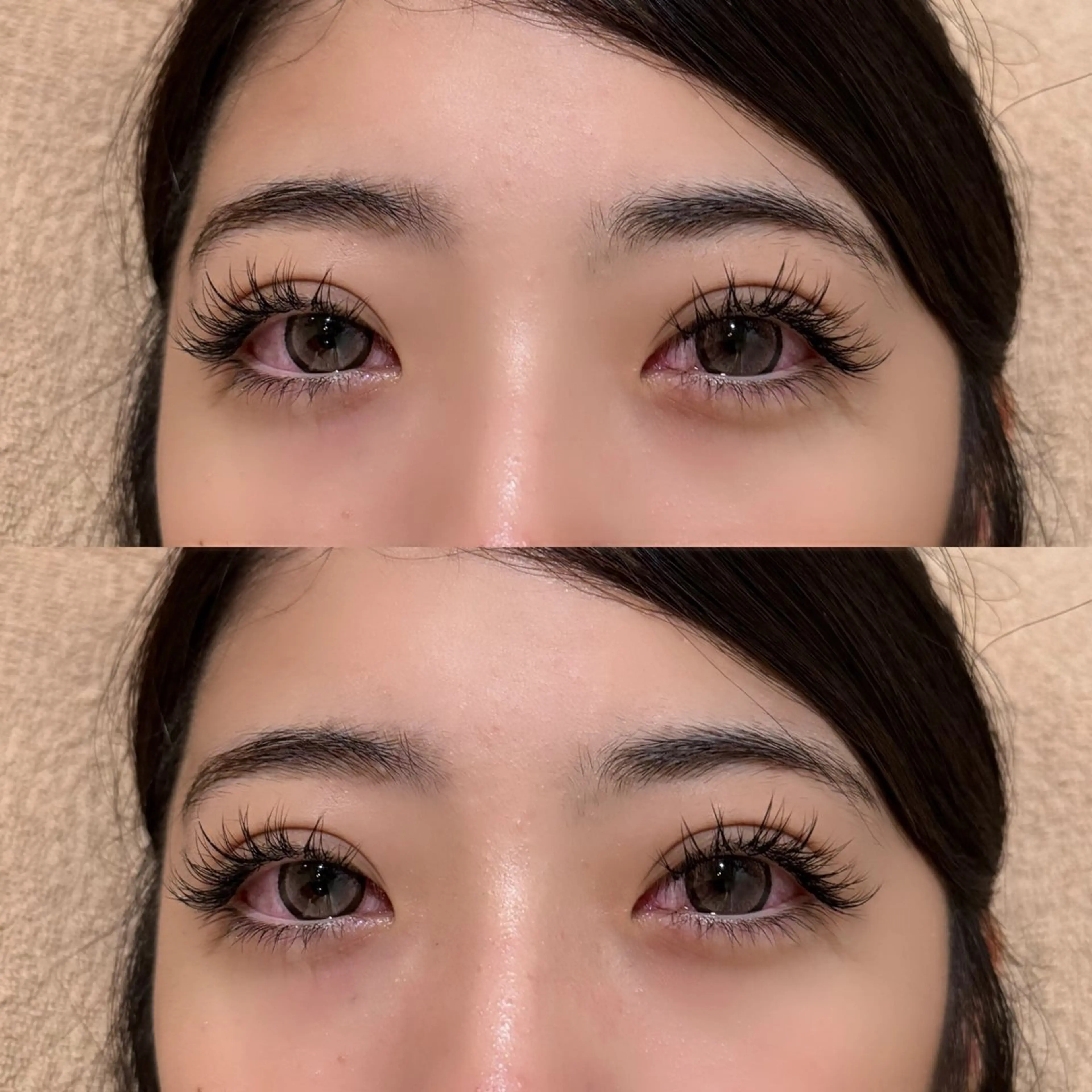 マツエク・マツパ キュート Dカール レイヤー/顔周り/透 明感カラー/うる艶のヘアスタイル