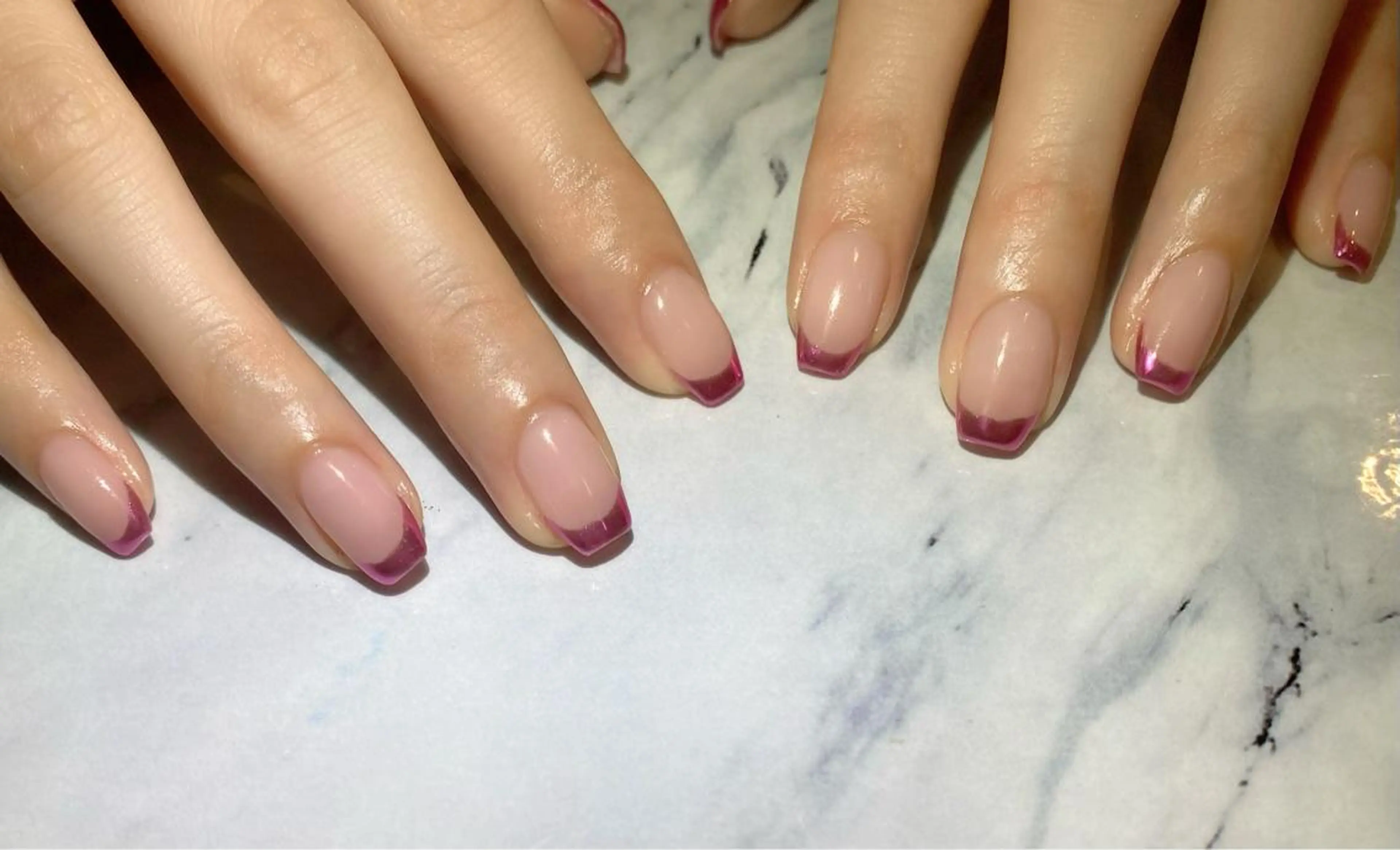 ネイル フレンチネイル ミラーネイル ハンドネイル Lino+ ネイル&よもぎ蒸しのネイルデザイン