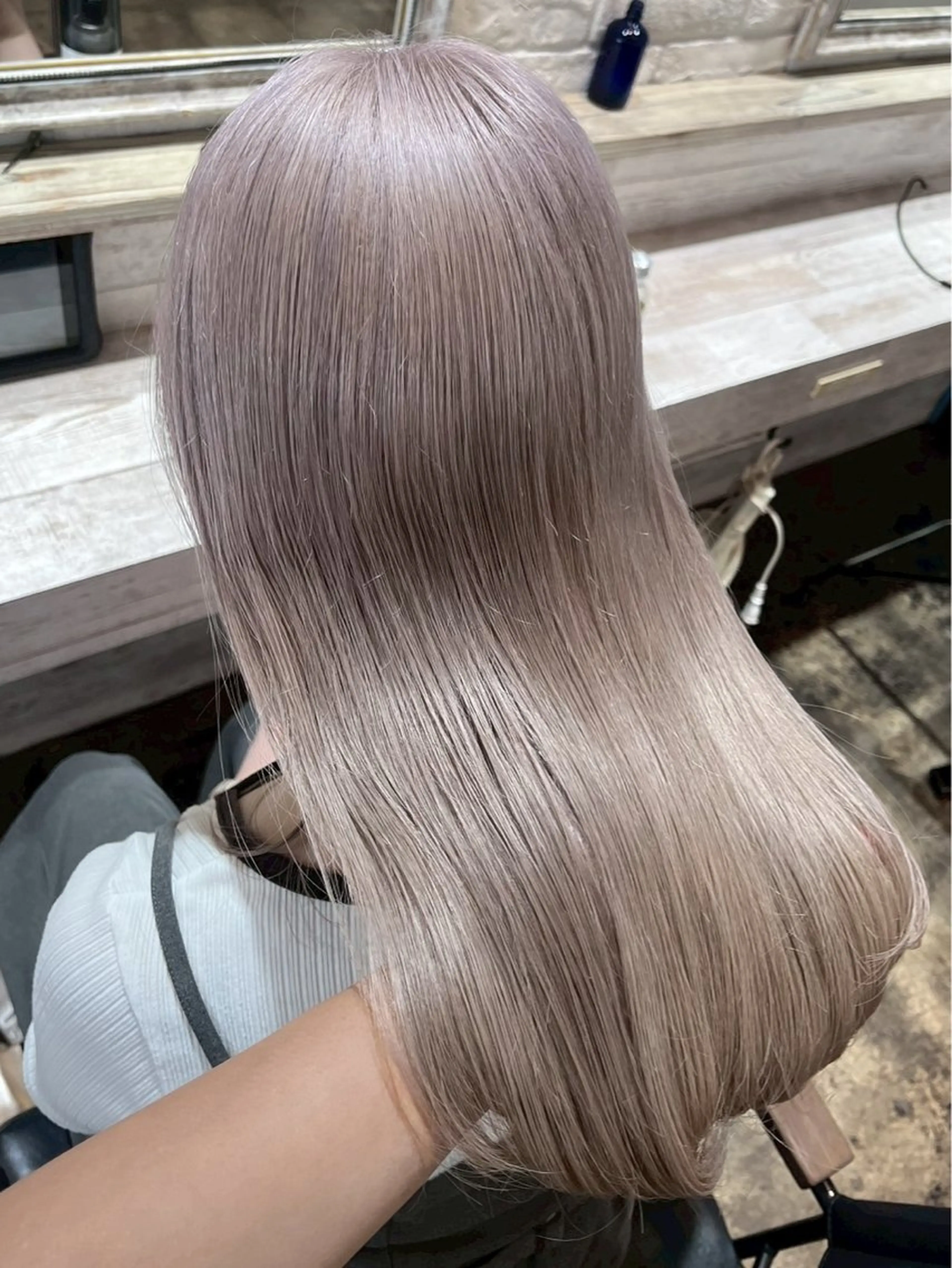 ロング カラー カット ヘアカラー トリートメント ハイトーン/韓国風/ 艶髪/吉祥寺のヘアスタイル