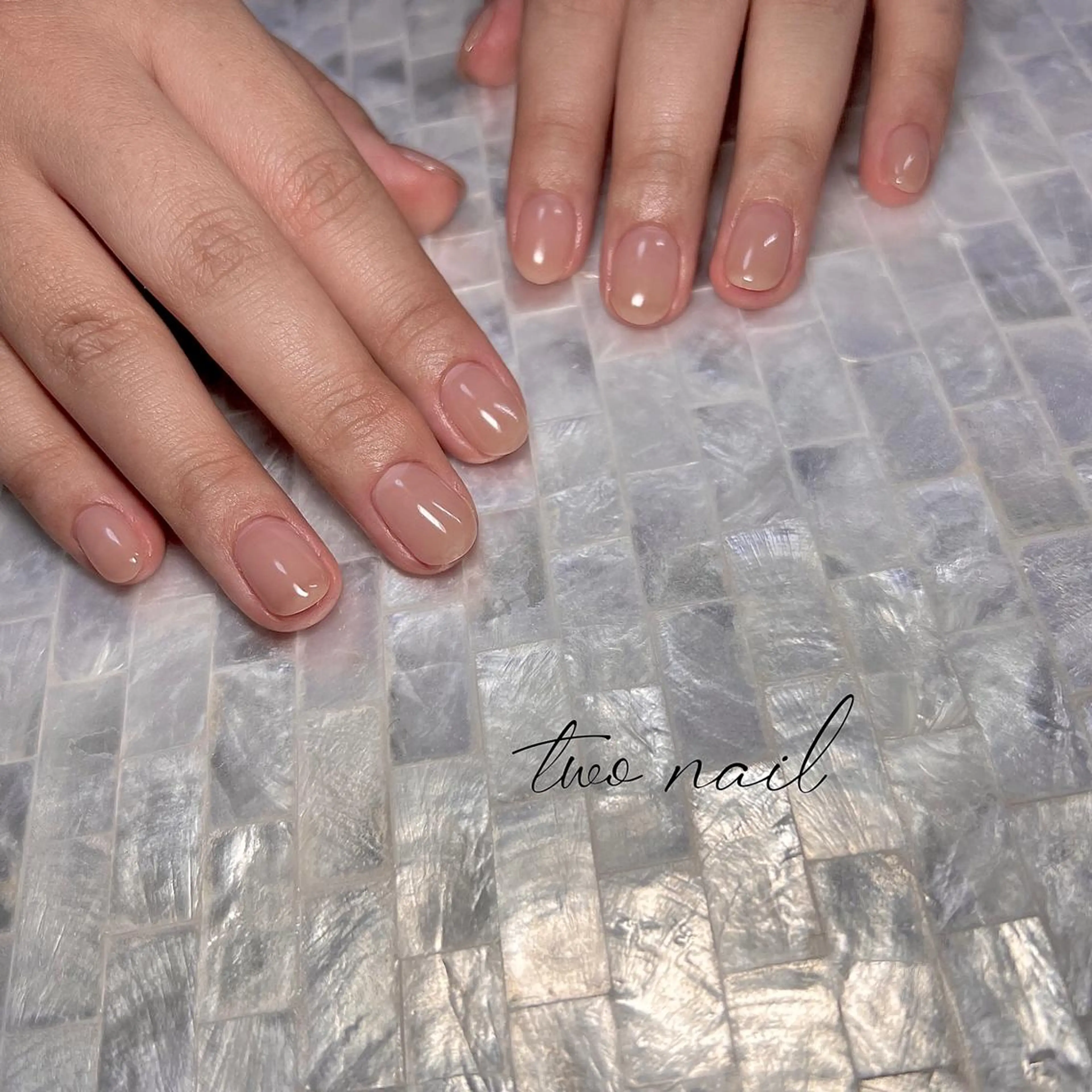 ネイル アートネイル ブラウン フットネイル ハート ニュアンスネイル ハンドネイル two nailのネイルデザイン