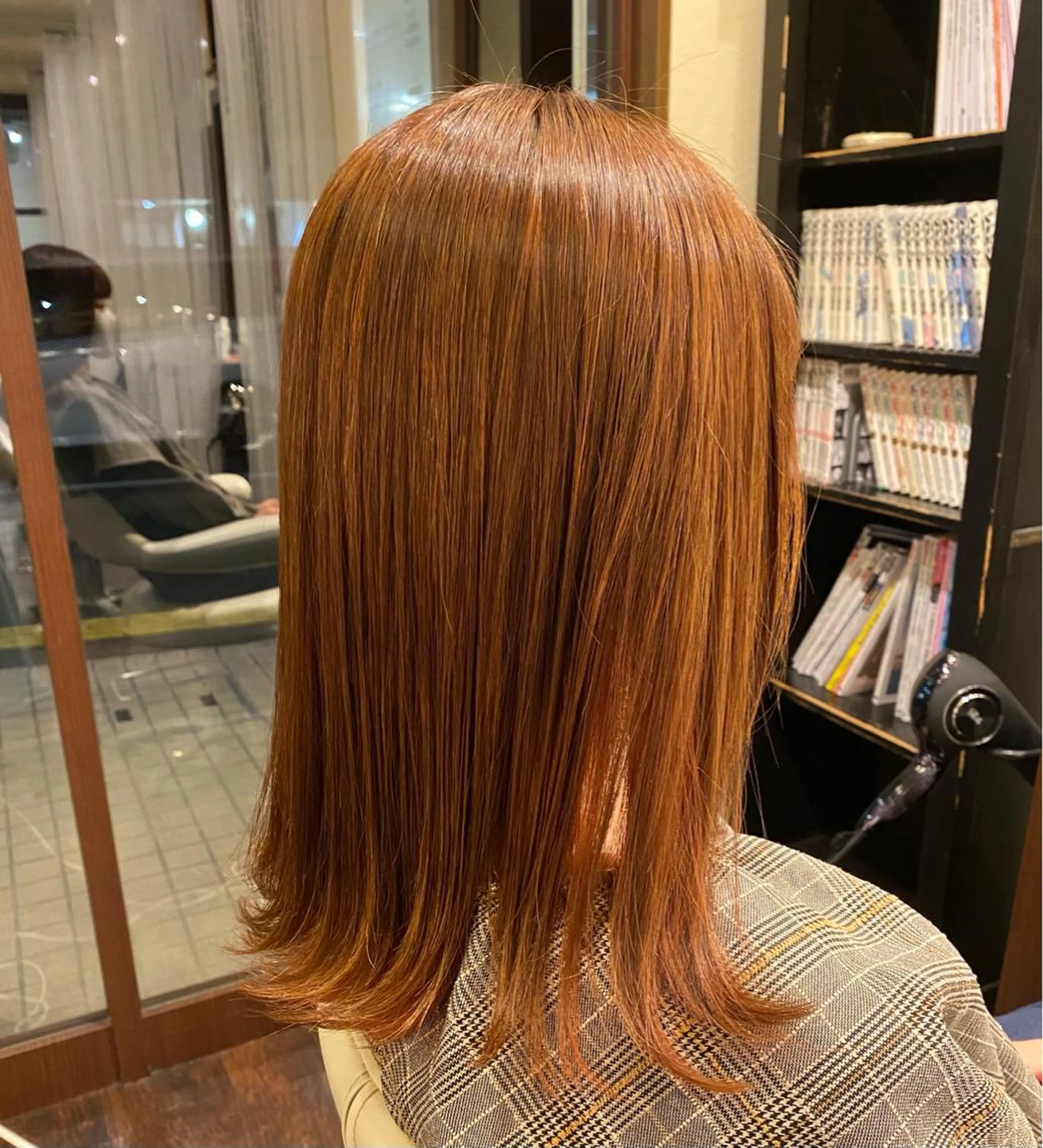 ミディアム 艶ｶﾗｰ｜ｽﾄﾚｰﾄ 🍟yuki🍟のヘアスタイル