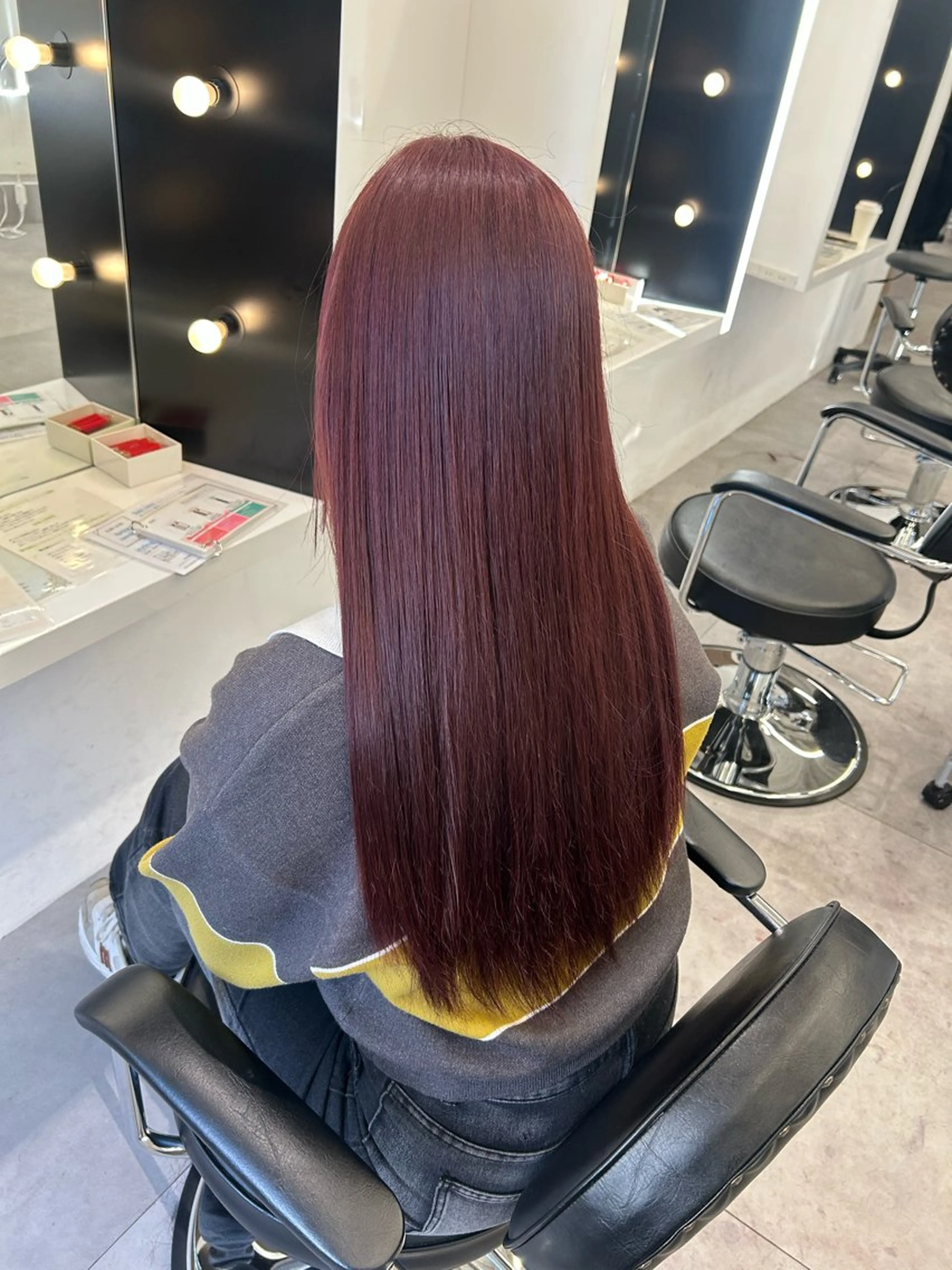 カラー 暖色/艶カラー/ エクステ/ユリヤのヘアスタイル